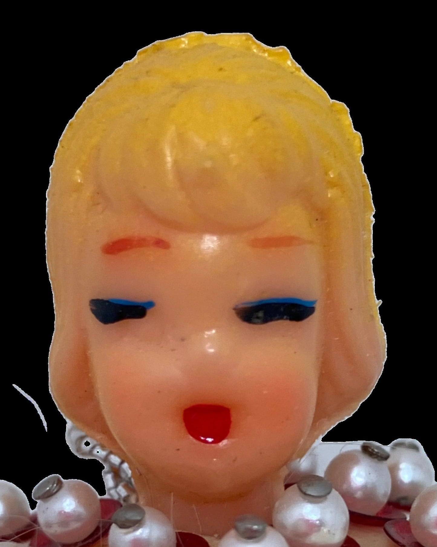 Vintage Christmas Ornament - Mid-Century Modern Girl Bulb