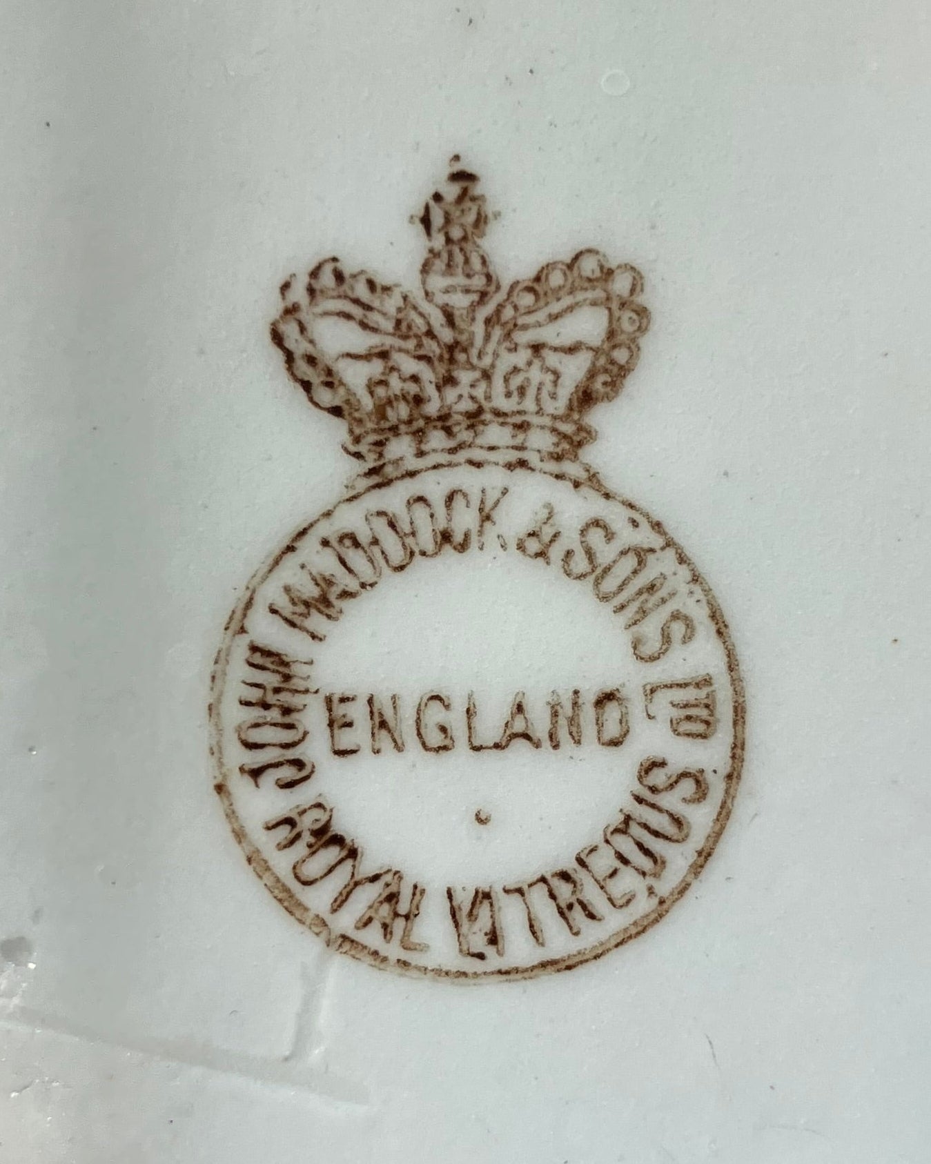 Antique English Porcelain Vase, John Haddock Royal Vitreous Toothbrush Holder