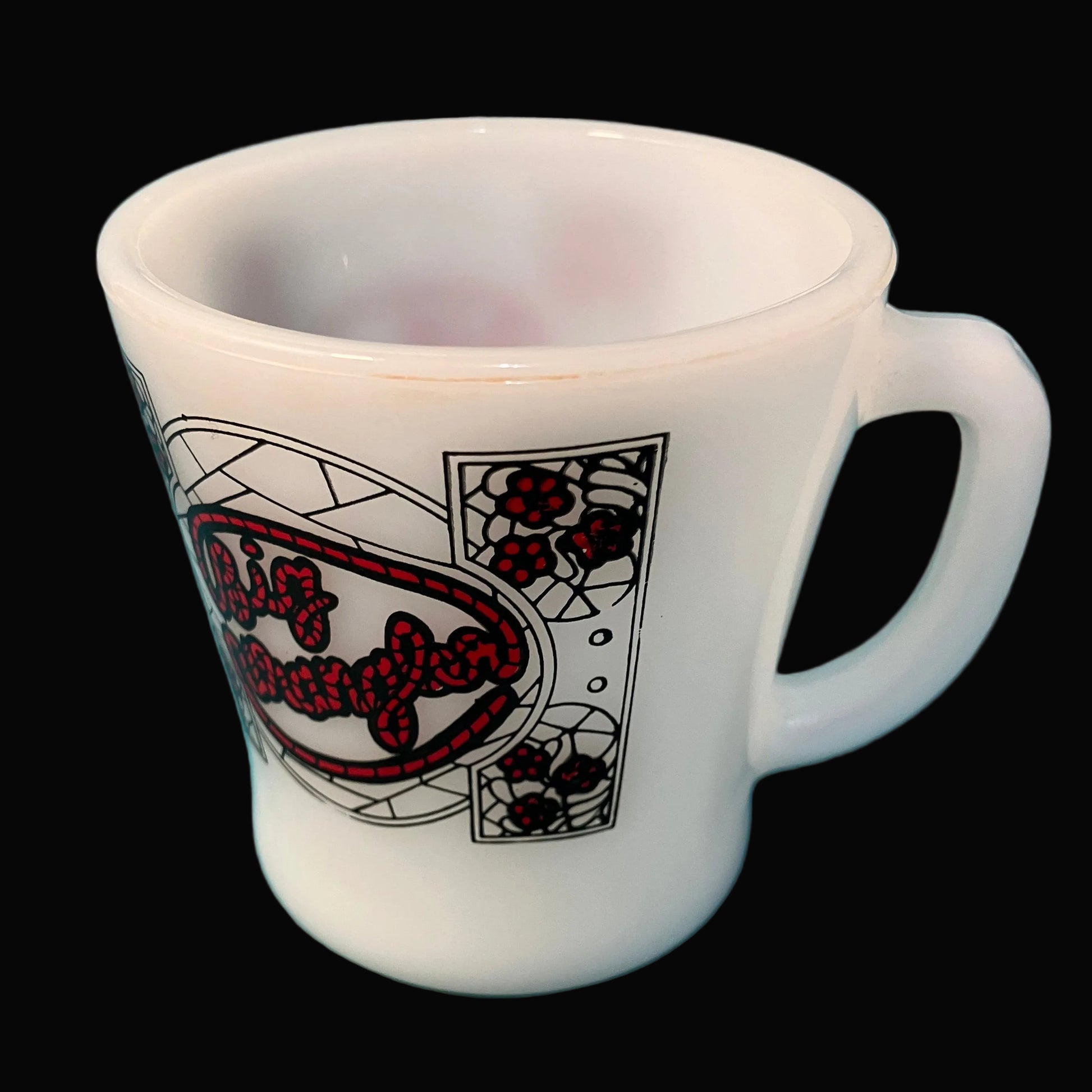 Anchor Hocking D handle Big Wrangler mug