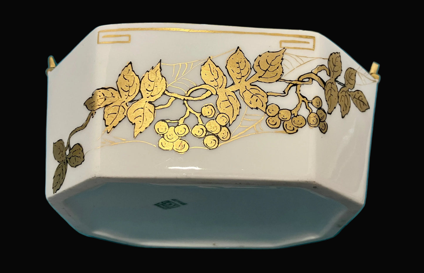 Antique T&V Limoges Art Nouveau Handled Bowl – Grape Motif