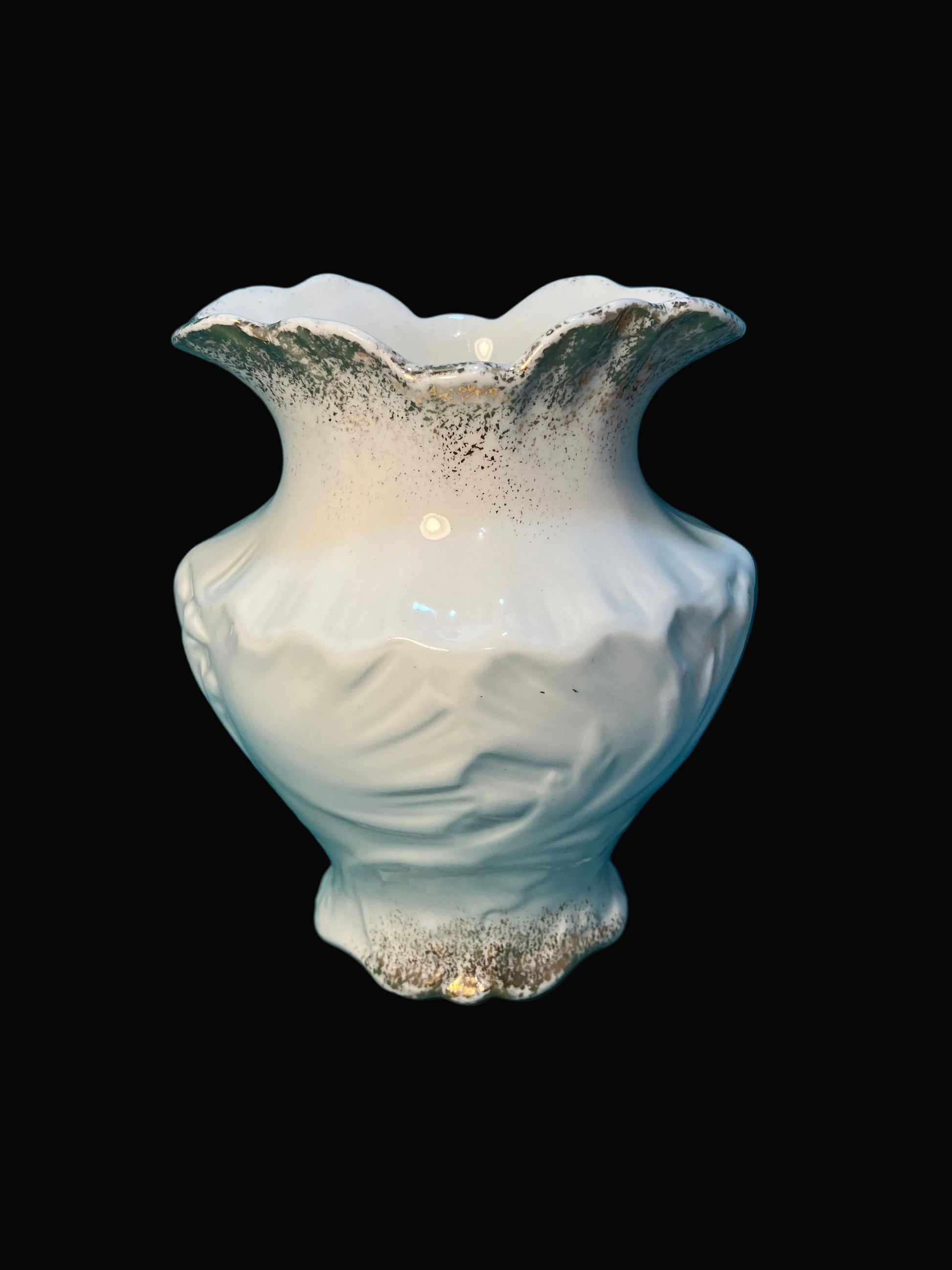 John Haddock antique ironstone toothbrush holder/vase