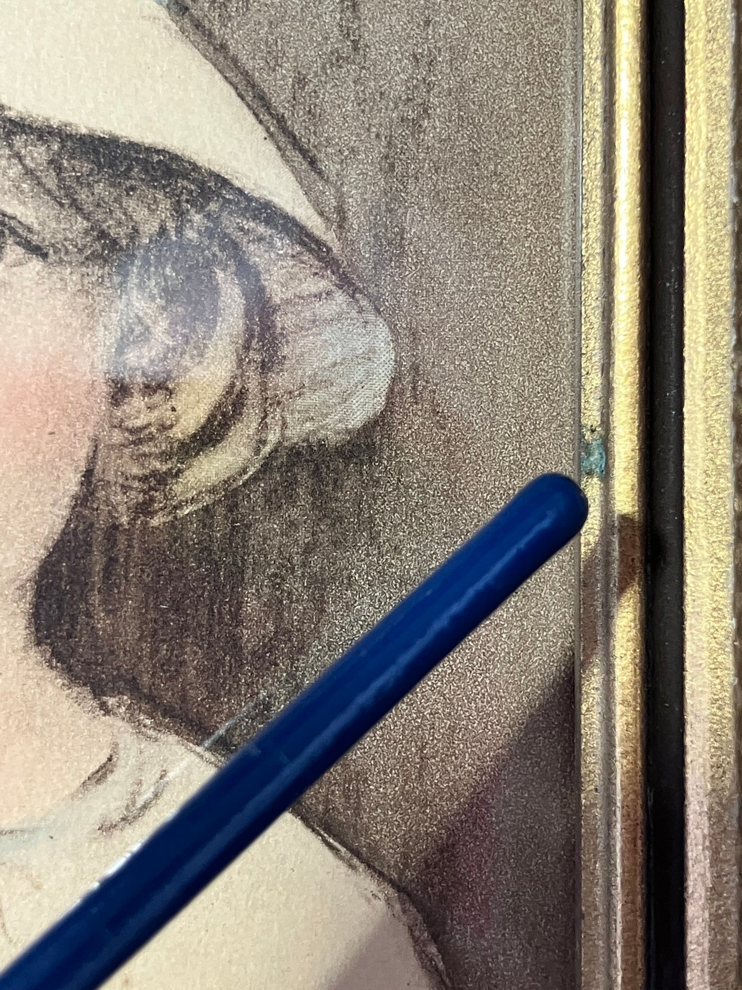 Vintage Arthur Garratt Portrait Prints — Boy & Girl, 1930s–1940s, Gilded Frames