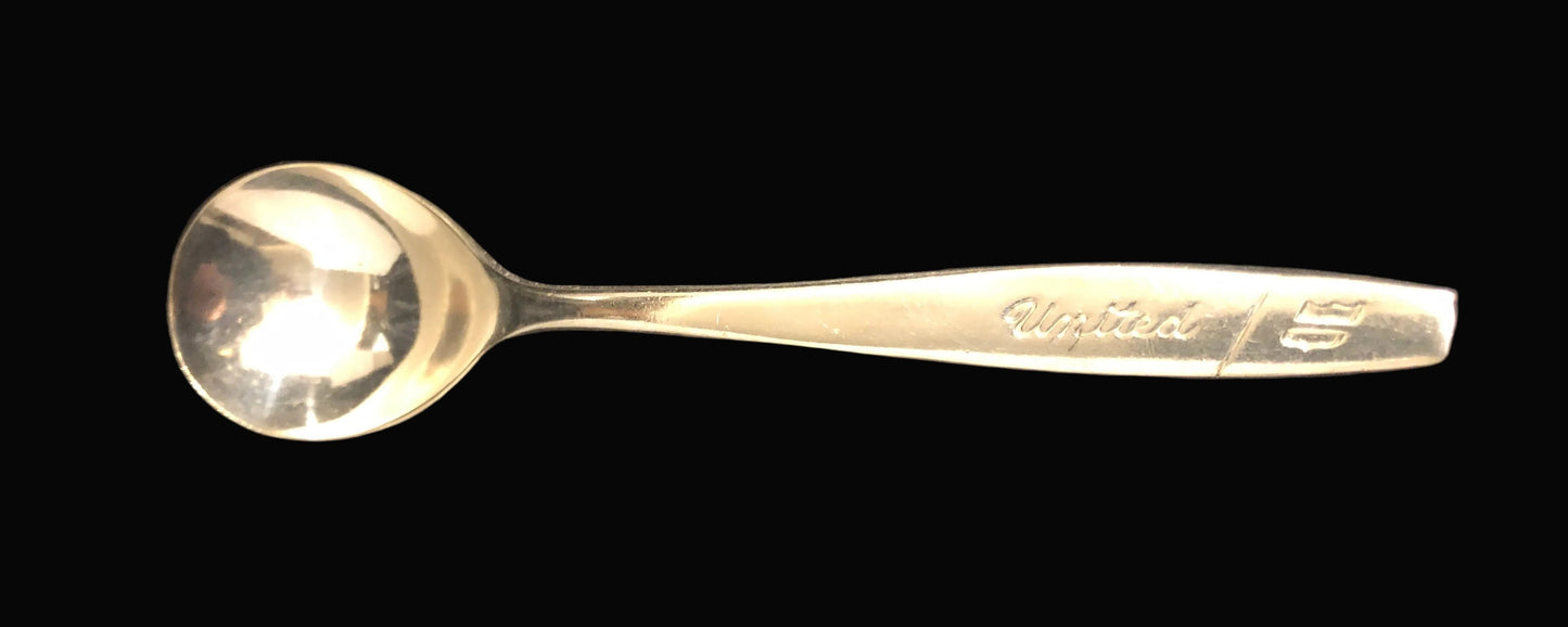 Vintage International Silver Co Spoon – United Airlines Silverplate Spoon