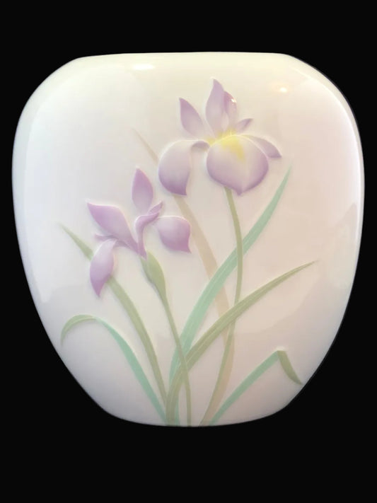 otagiri porcelain iris vase