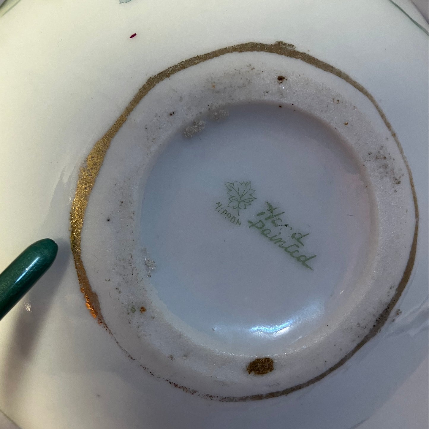 Antique Nippon Moriage Porcelain Ewer — Hand Painted Roses