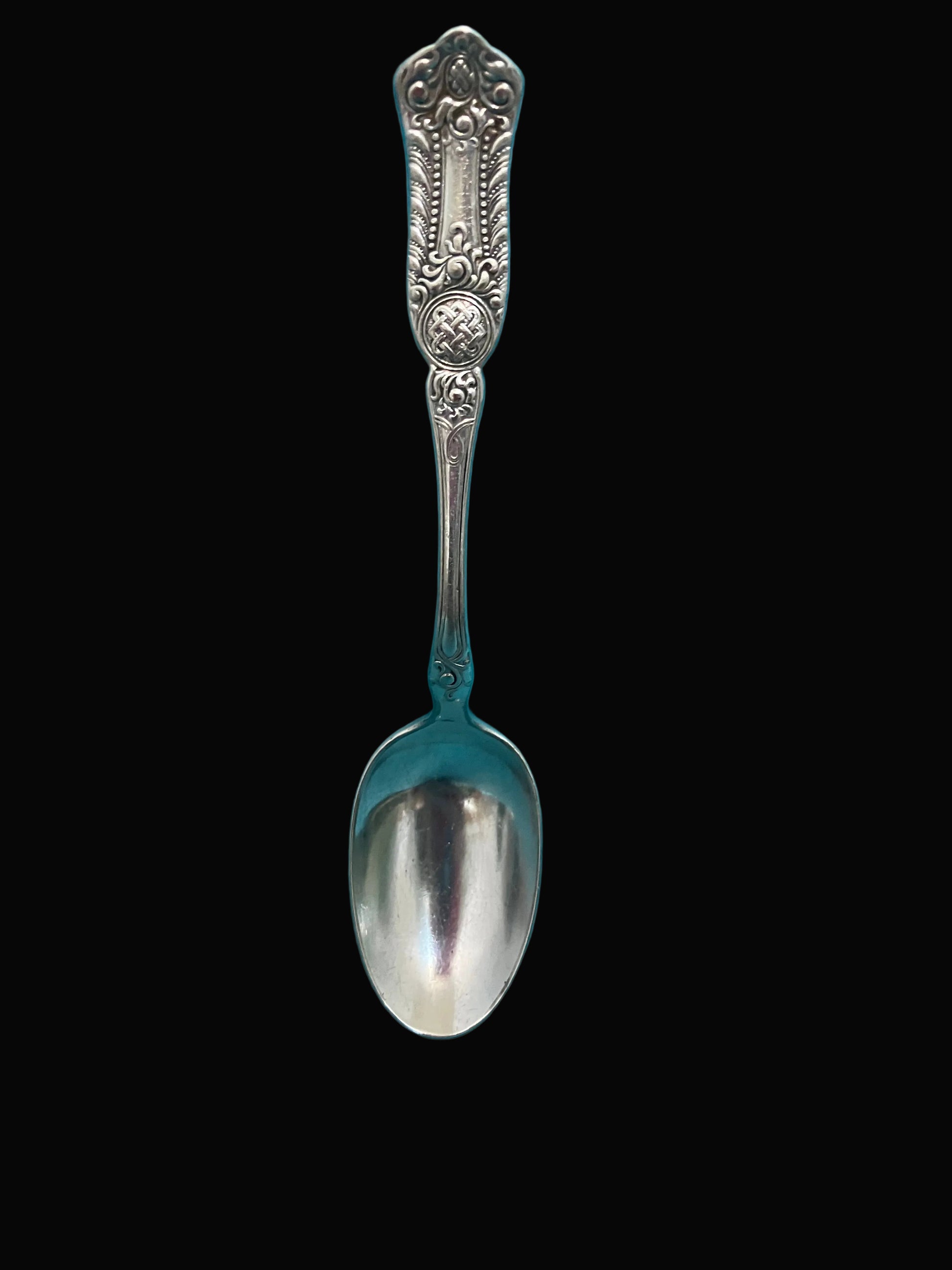 Romanesque pattern by 1847 Rogers Bros XII silverplate teaspoon