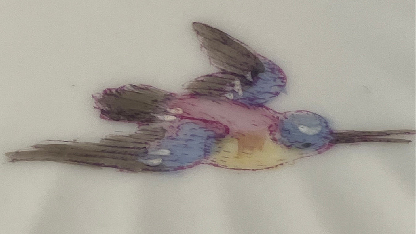 Antique Limoges Berry Bowls Set of 3 - Hand Painted Birds & Flowers |