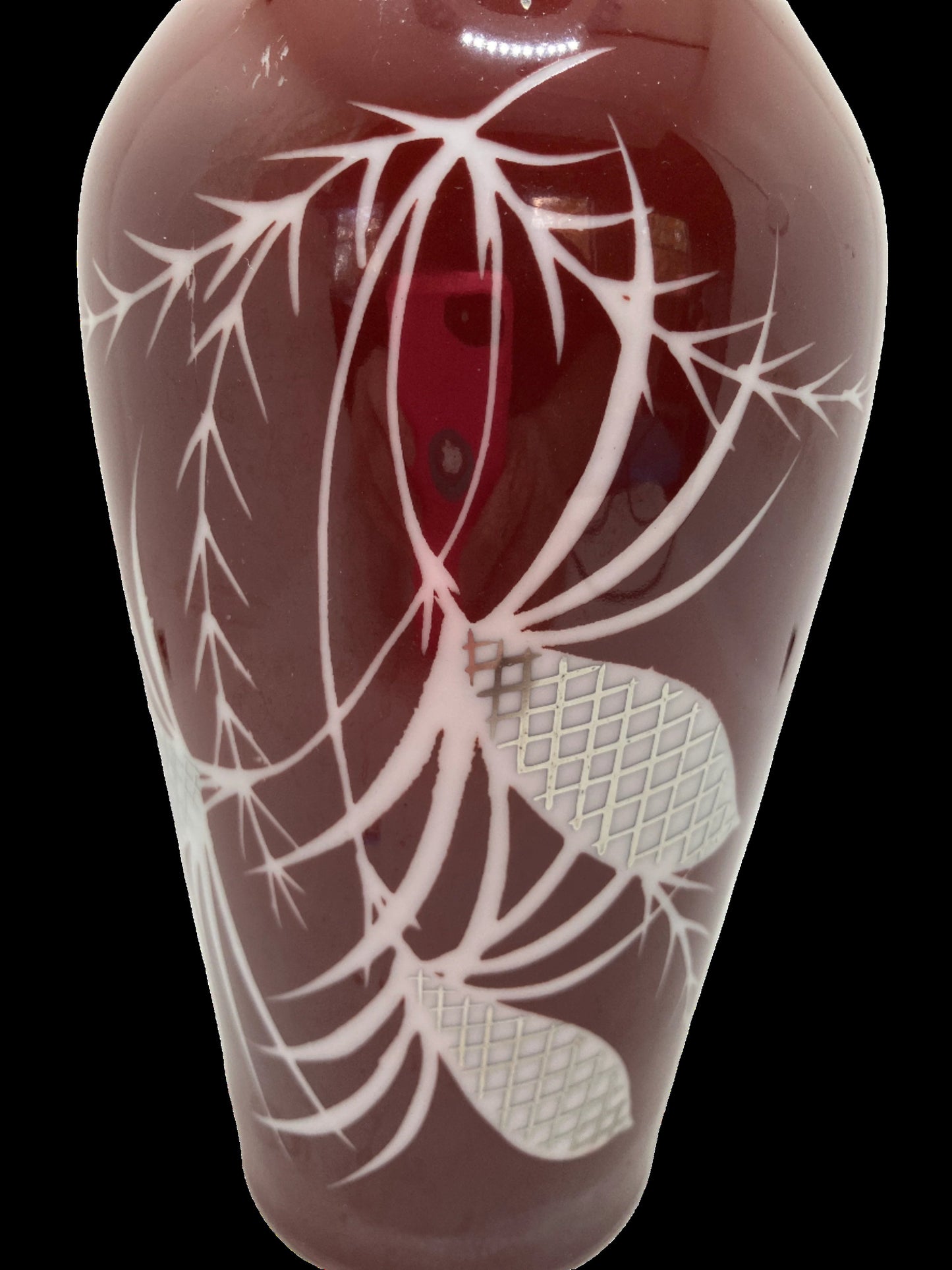 Vintage MCM Porcelain Vase - Pine Cone Design, Spechtsbrunn, West Germany