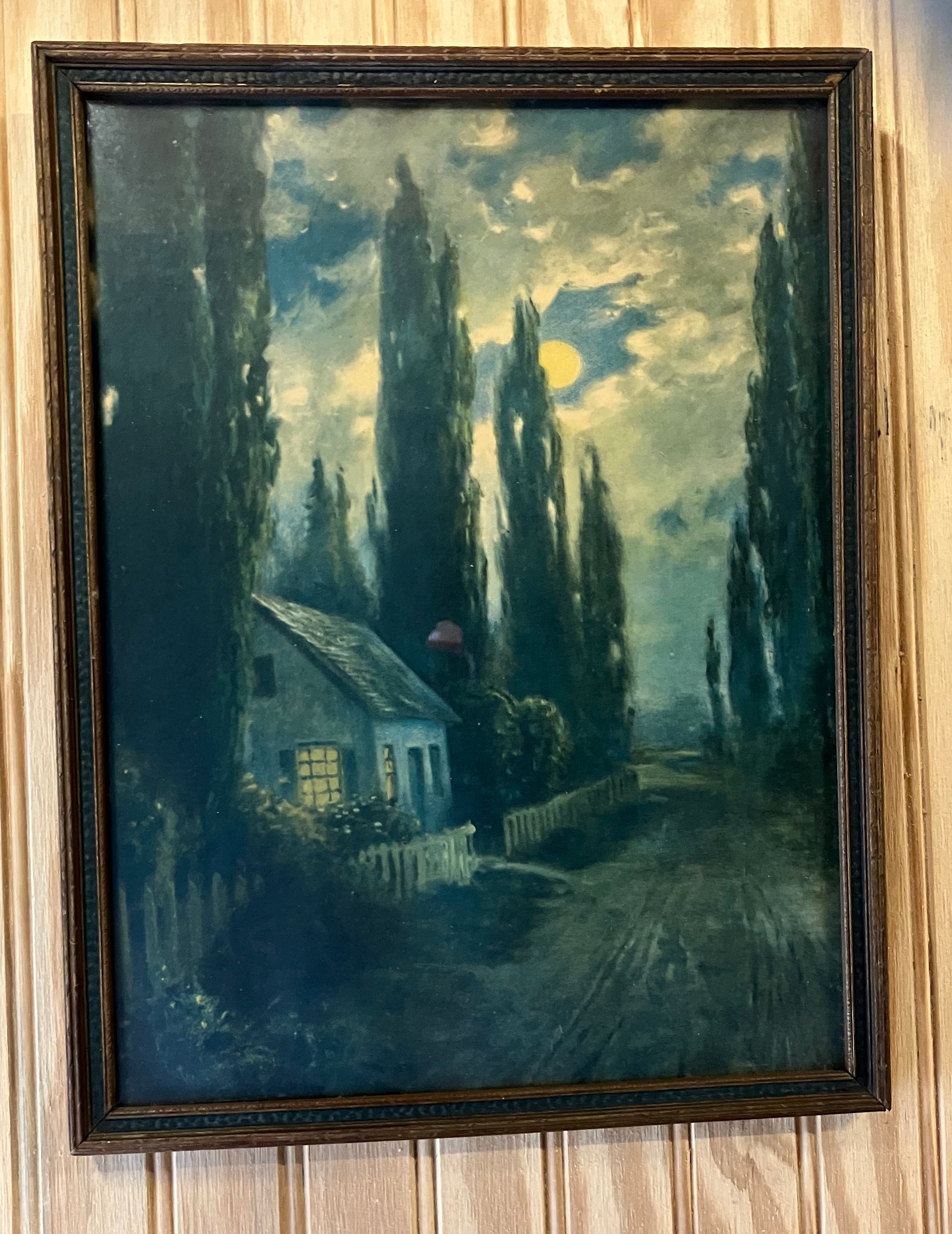 atkinson fox style moonlit landscape print
