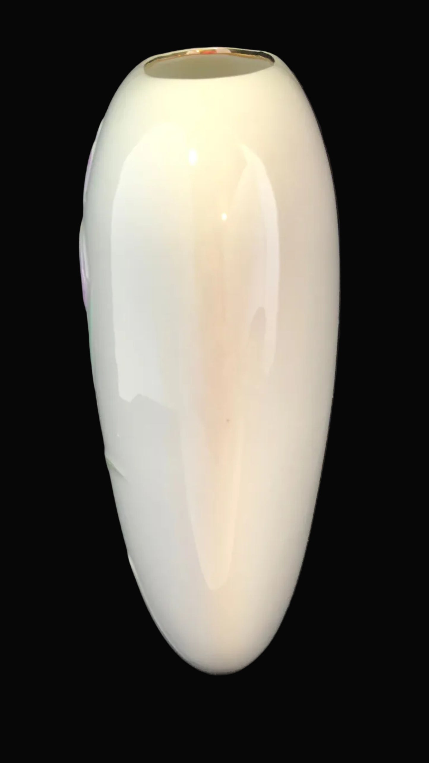 Vintage Otagiri Iris Vase – Heart Shaped Porcelain