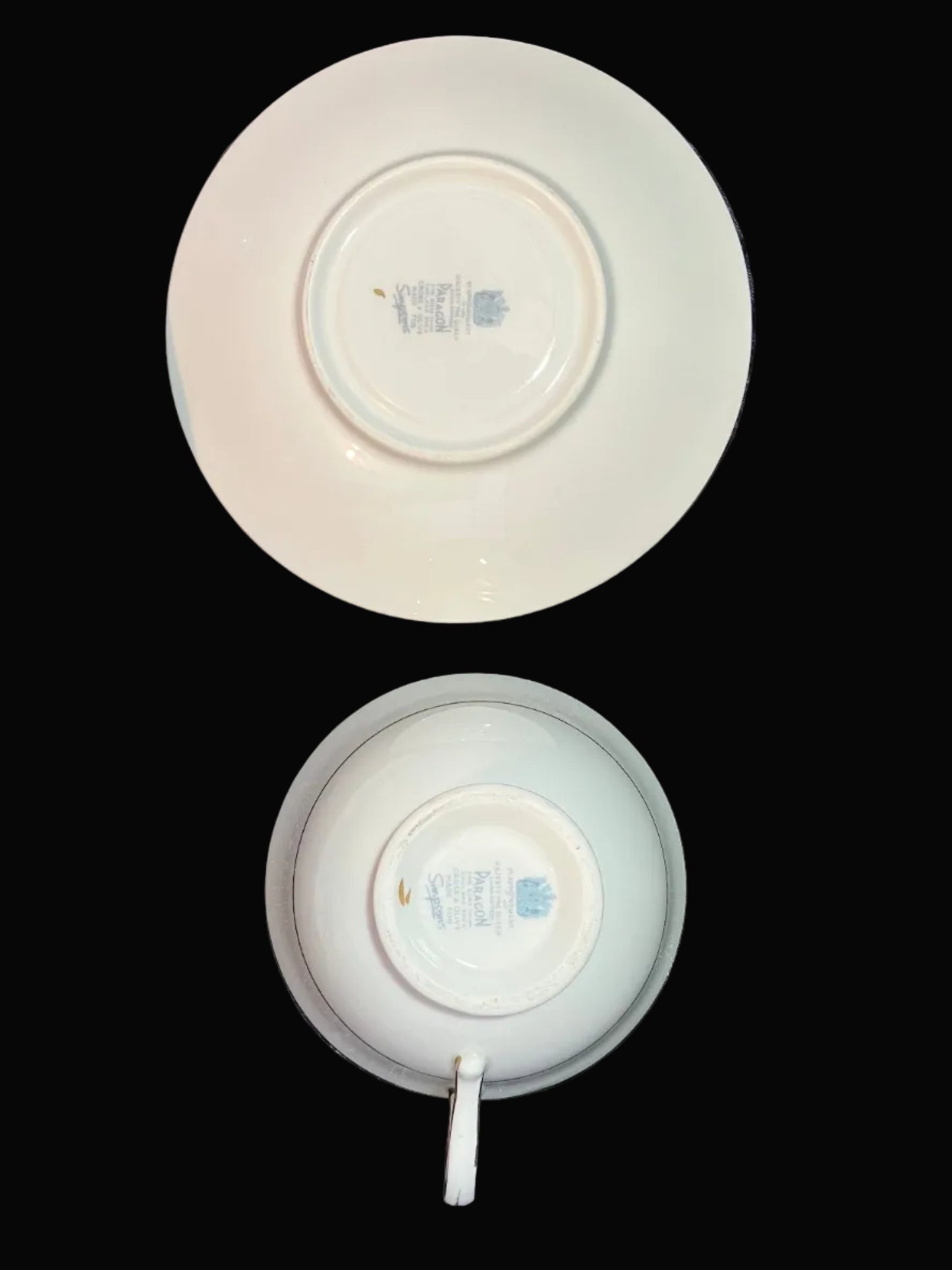 Vintage Paragon China Cup and Saucer – Cross & Olive Pattern