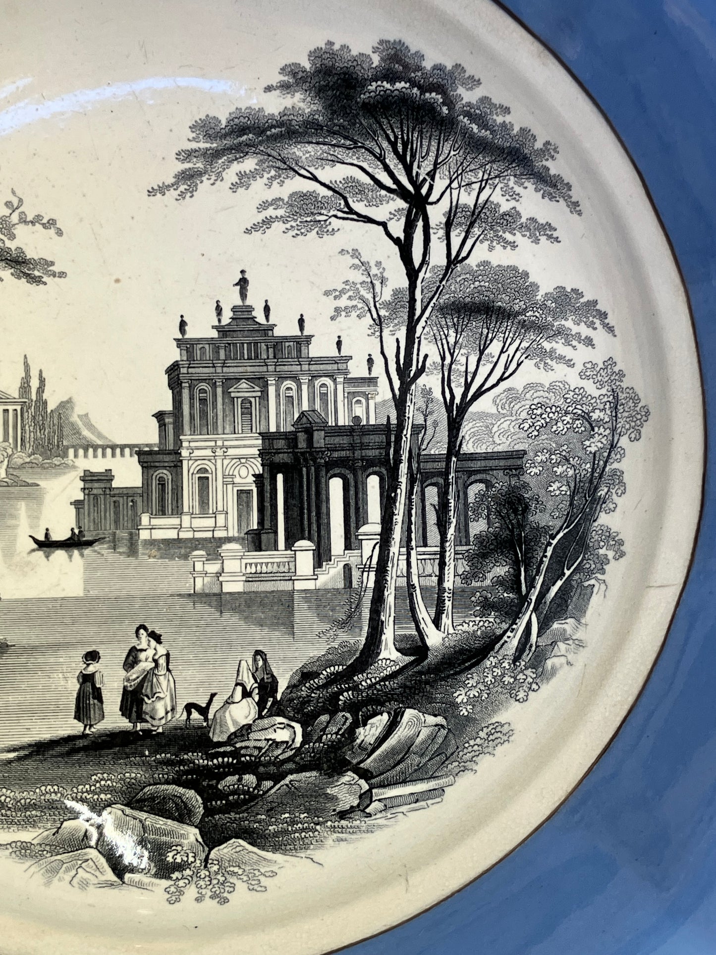 Antique English Ironstone Bowl – 1844 Registration Mark