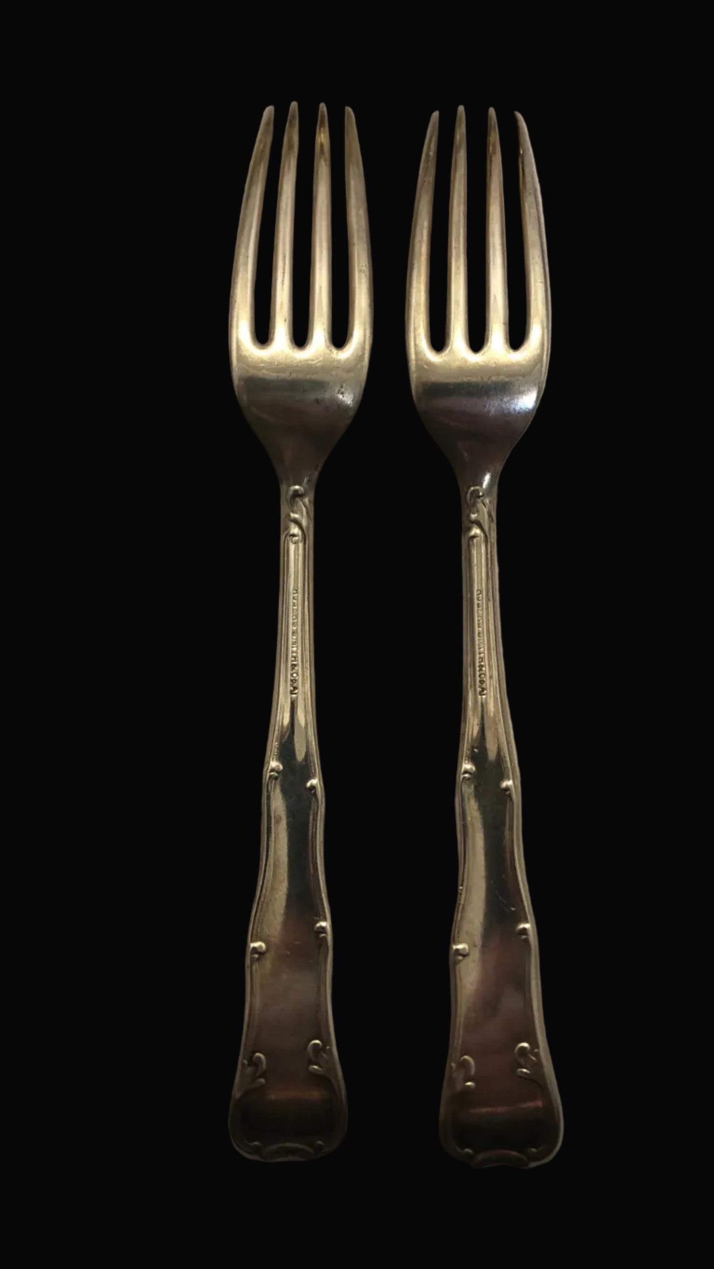 Antique Rogers Smith & Co A1 Pair of Dinner Forks