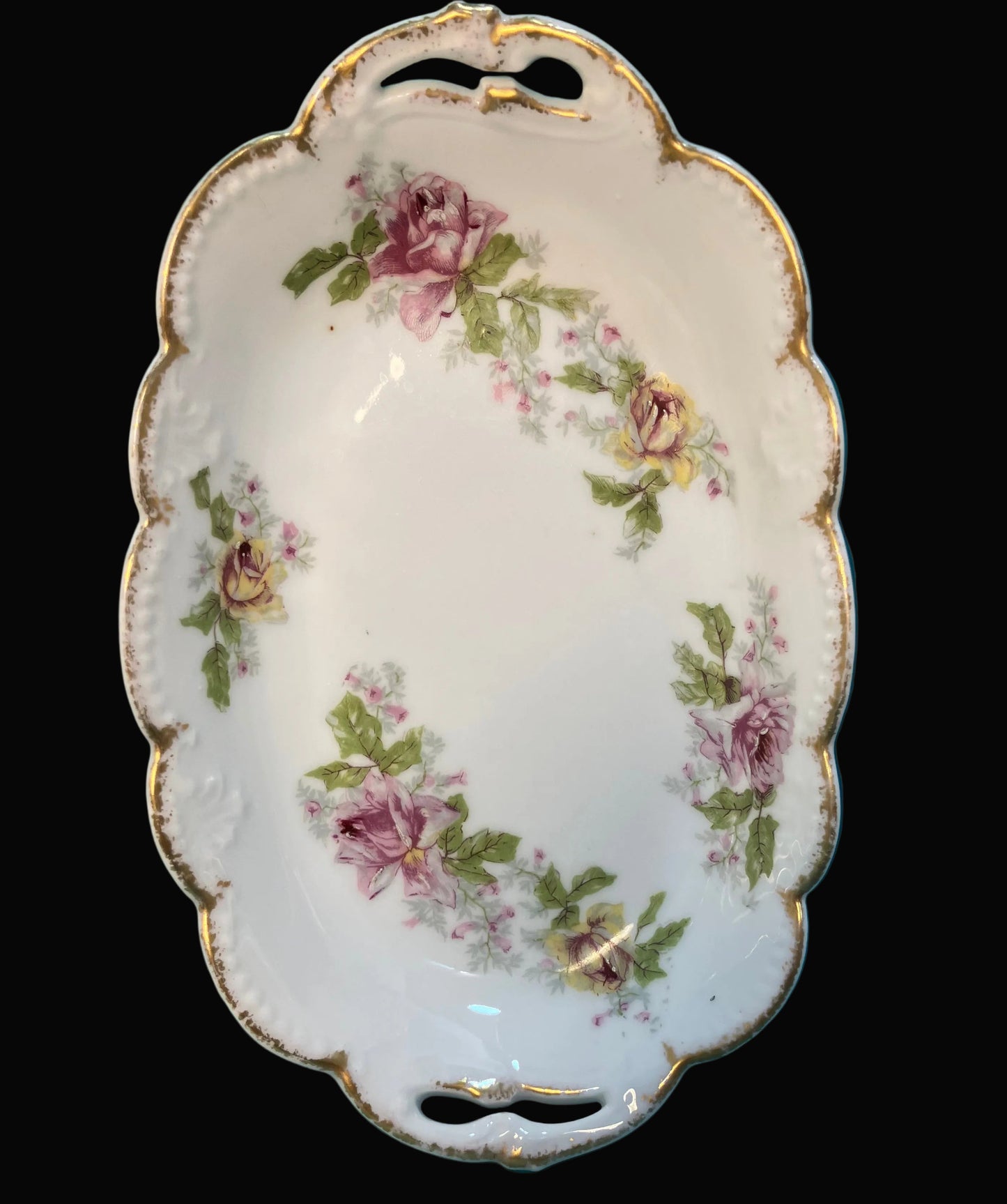 Antique Limoges France Klingenberg & Dwenger Oval Dish
