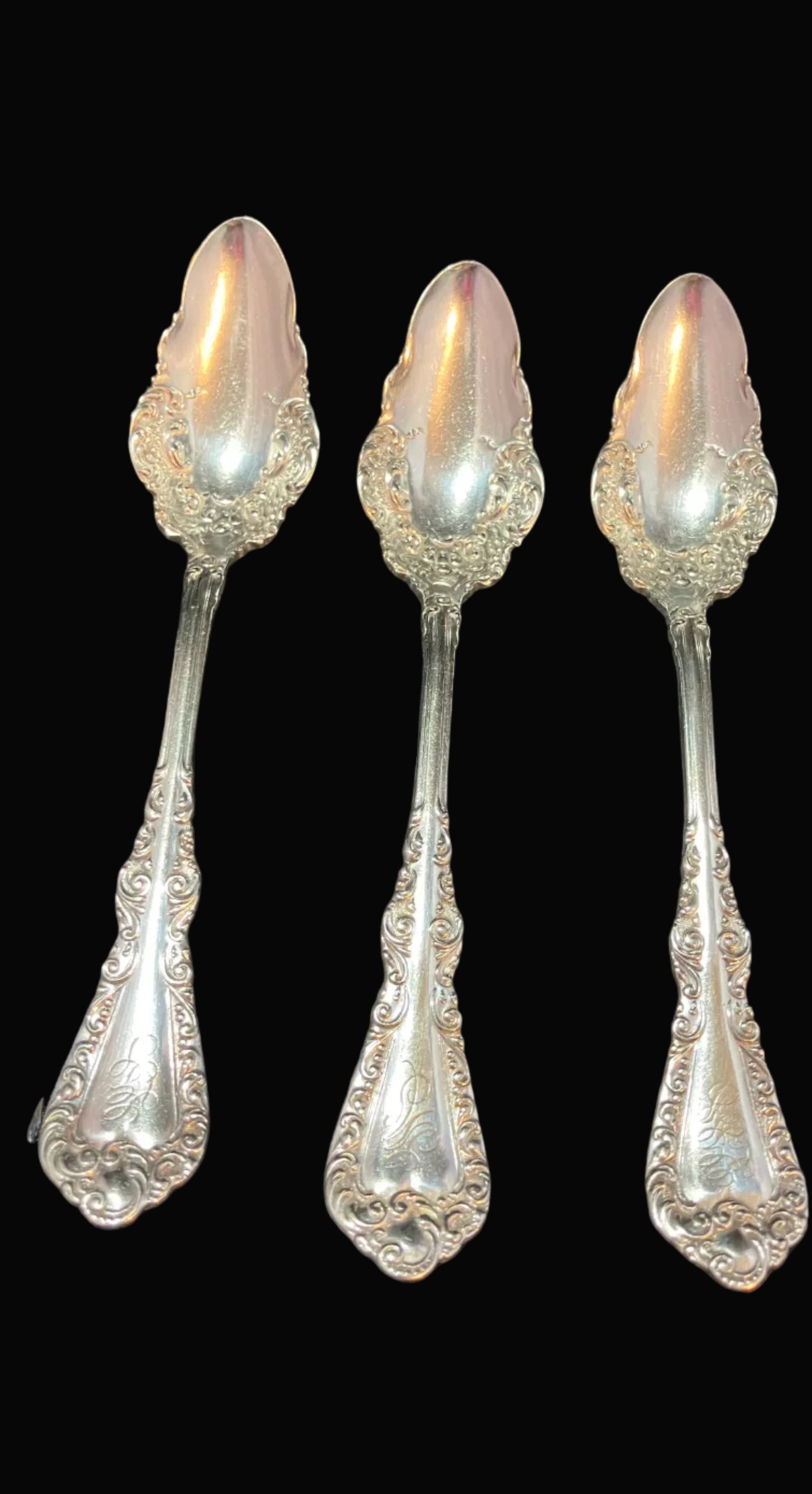 Antique Rogers XII Citrus Spoons – Set of 5 – Plymouth Pattern