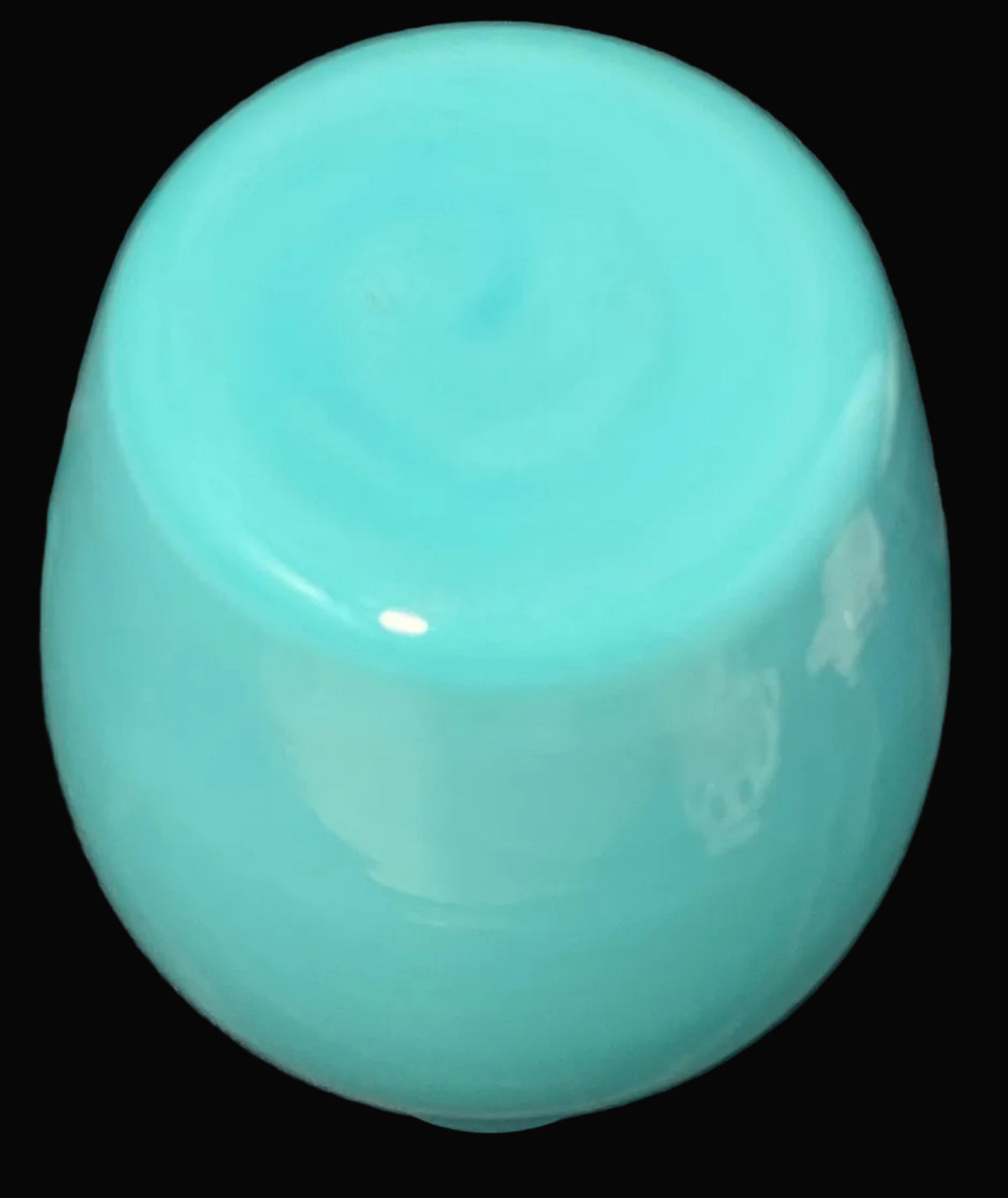 Vintage Morgantown Trudy Blue Glass Carafe 1930s Robin Egg Blue Depression Era Glass Small Bud Vase Pastel Glassware