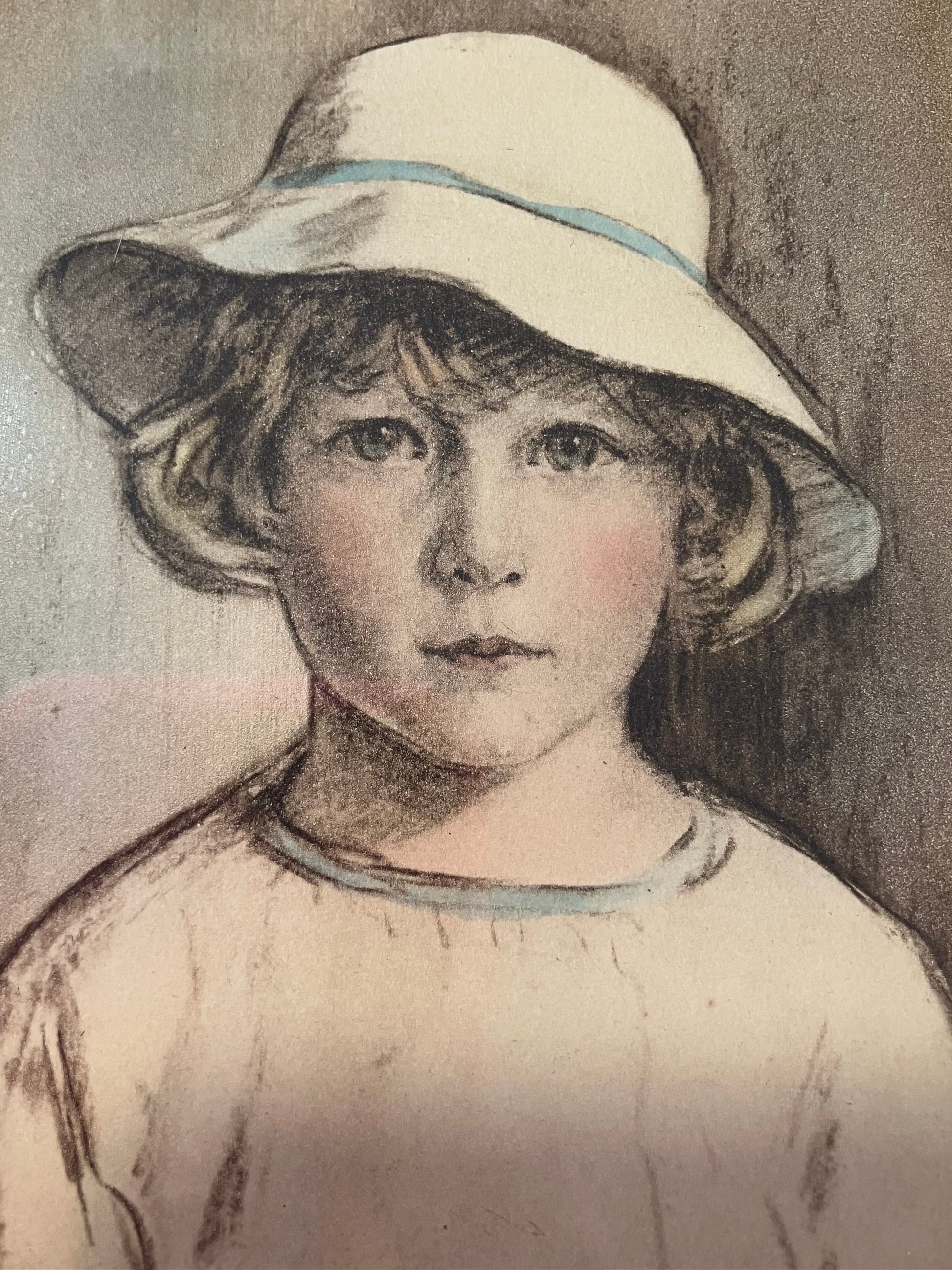 Framed portraits of Skippy by Arthur Garratt on a black background