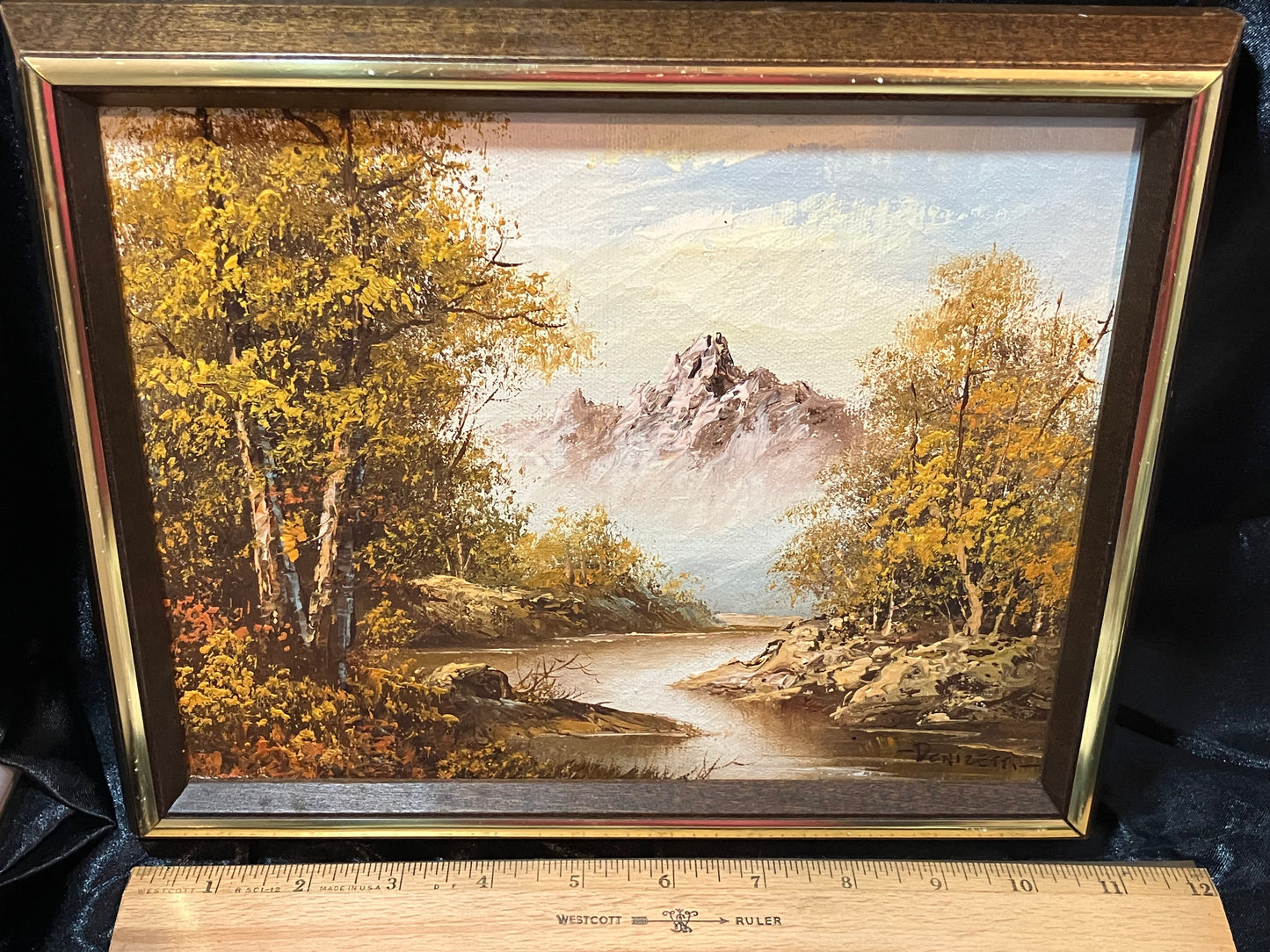 Vintage Mid Century Oil Painting – Signed “Donizetti”