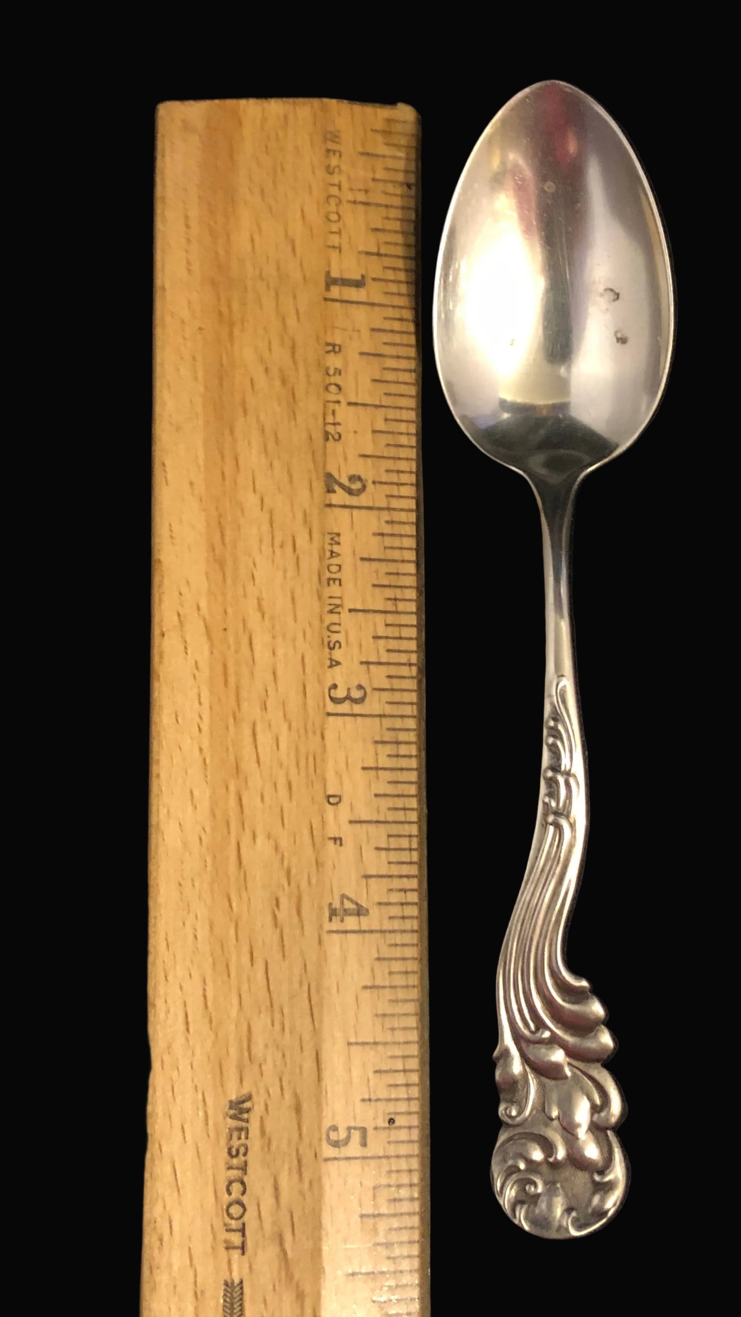 Antique Whiting Marquise Teaspoon – Sterling Silver – 1889 Pattern