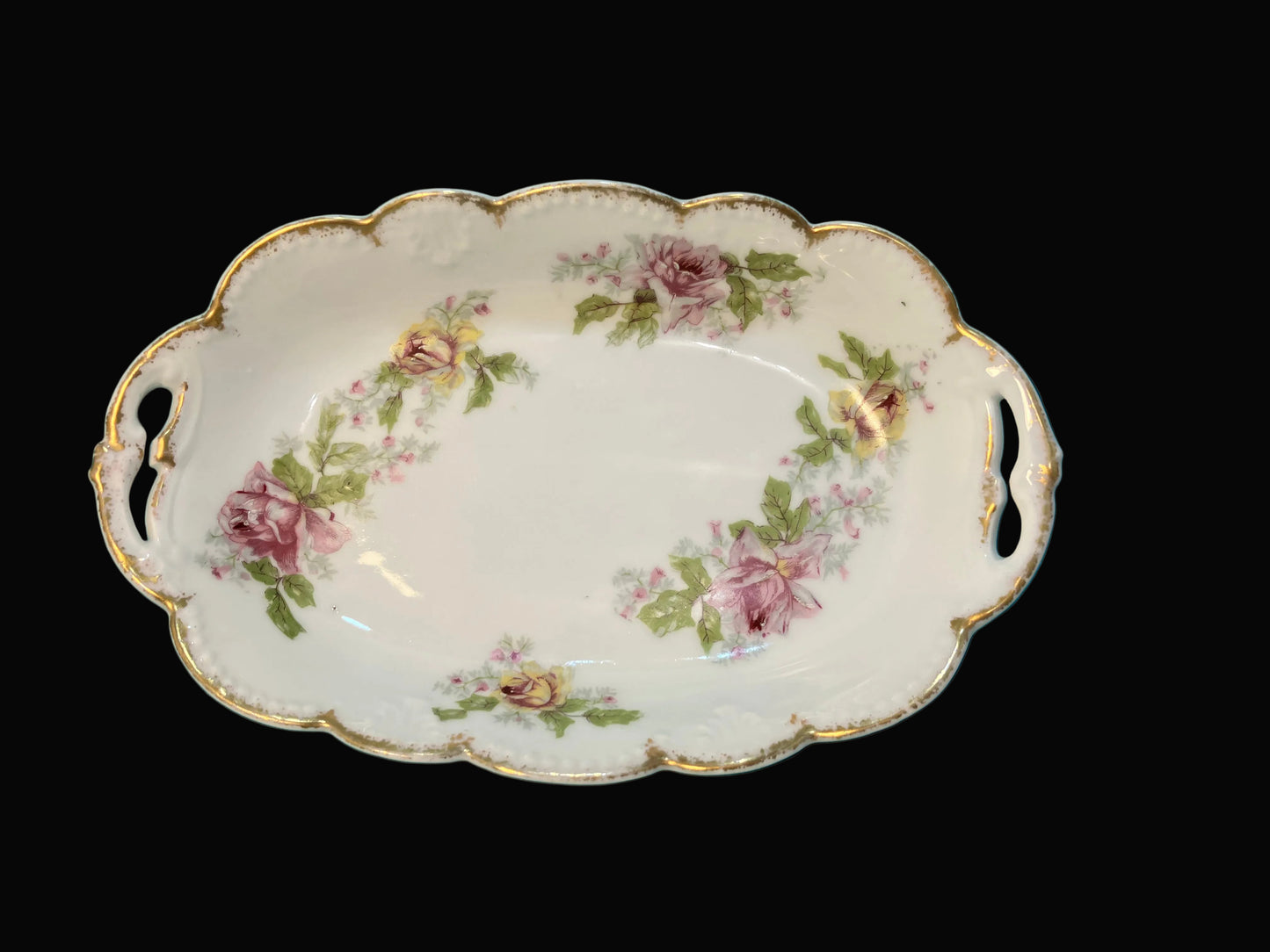 Antique Limoges France Klingenberg & Dwenger Oval Dish