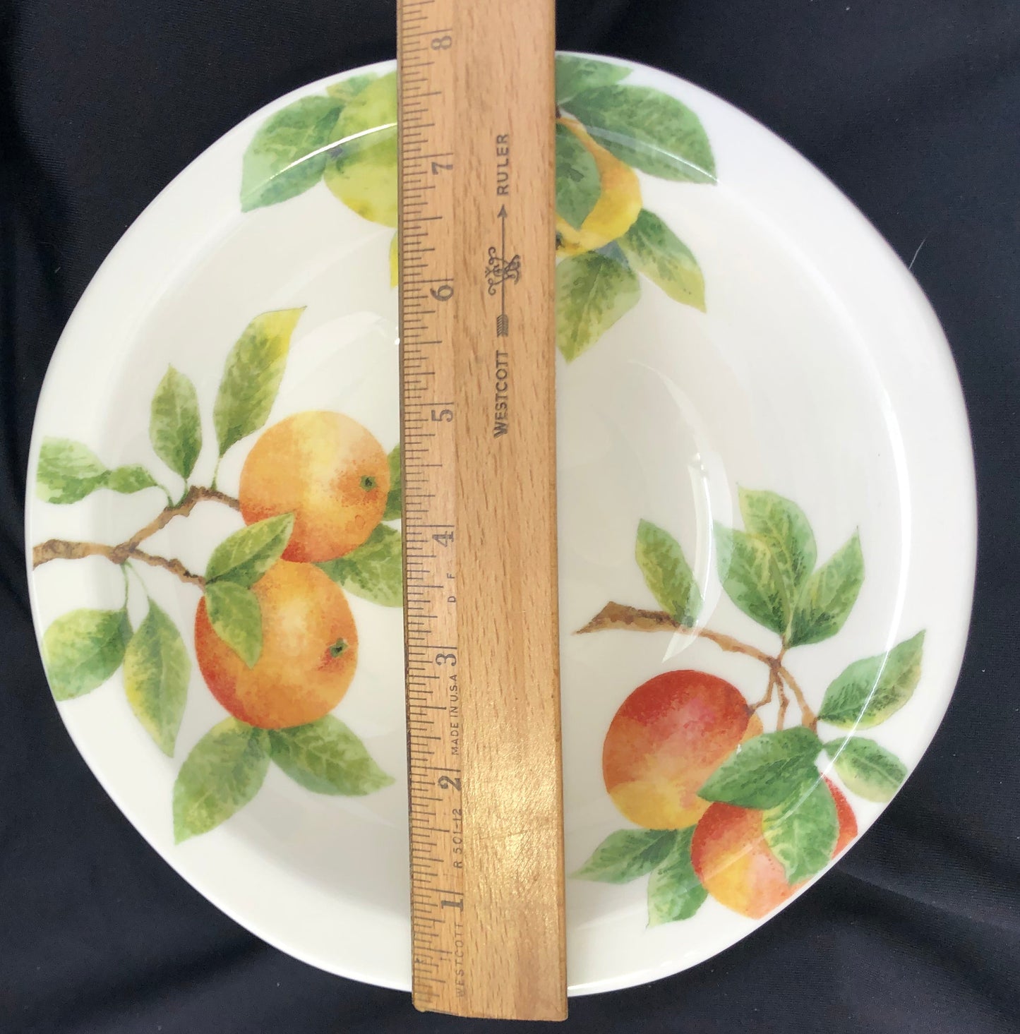Vintage Royal Doulton Citrus Grove Bowl, Fruit Pattern Fine China, Made in England 1994