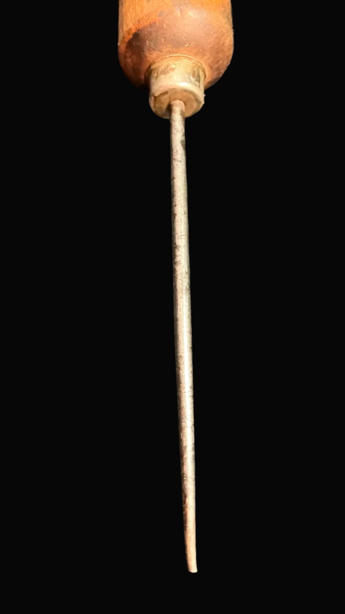 Vintage Advertising Ice Pick Round Hill Coal Co Magic City Ice Milk Co Endicott NY Primitive Wooden Handle Antique Americana Tool