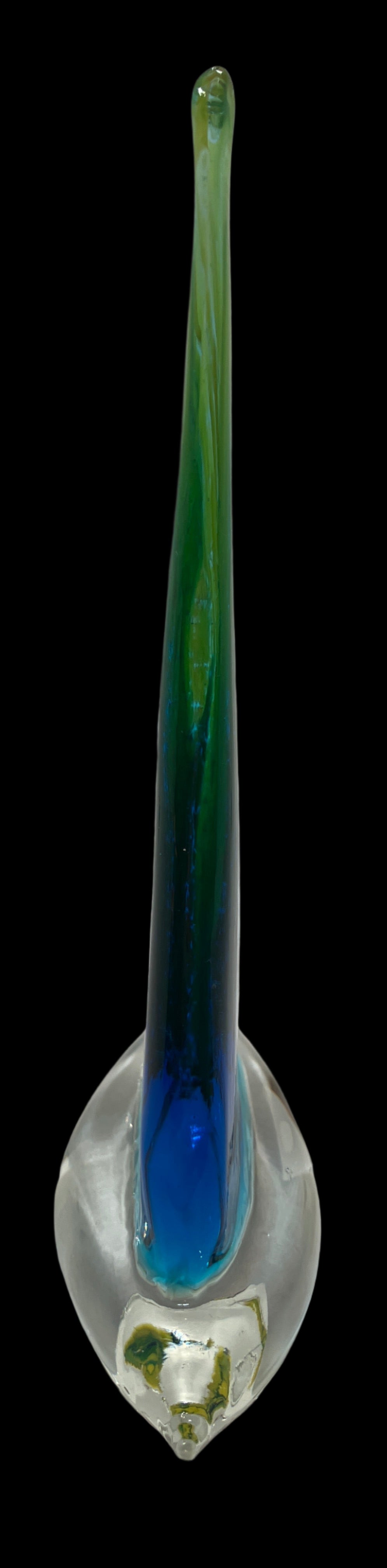 Murano Style Glass Sailboat Paperweight – Vintage 8.5 Inches