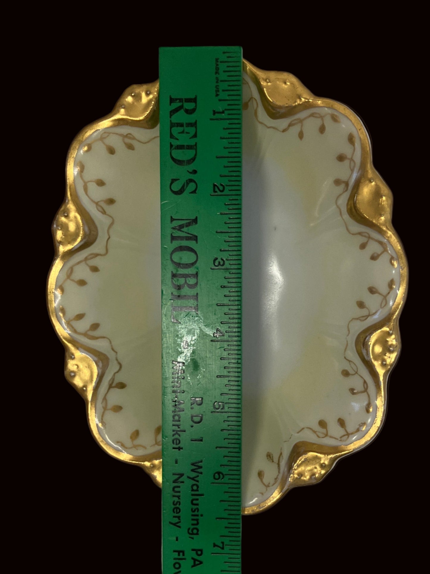 Vintage Porcelain Trinket Dish – Heinrich & Co Germany – Hobby Artist Signed PEM