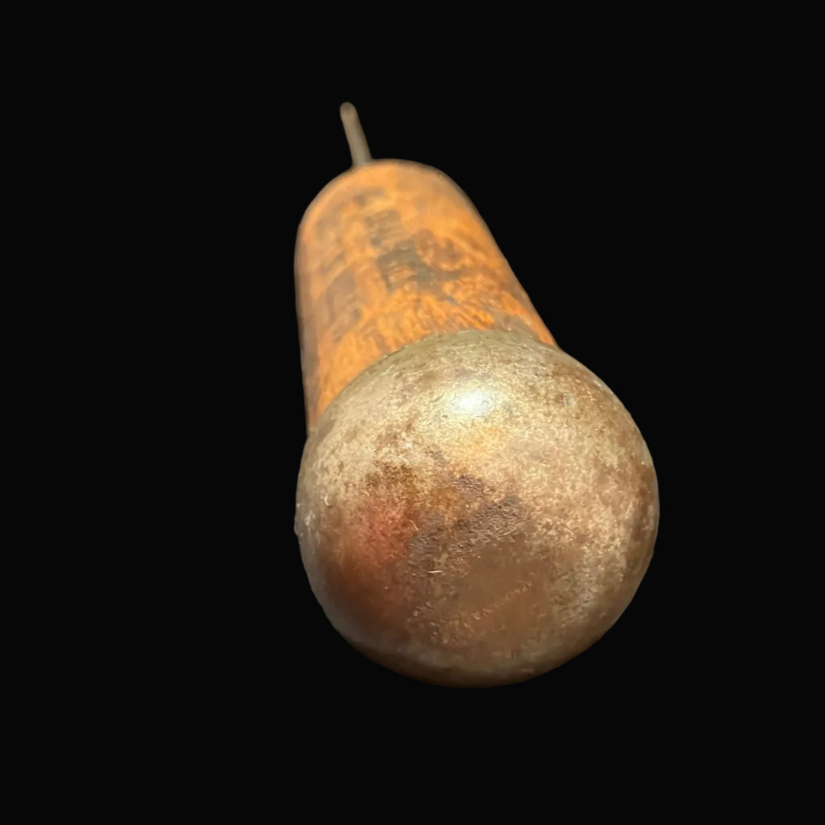 Vintage Advertising Ice Pick Round Hill Coal Co Magic City Ice Milk Co Endicott NY Primitive Wooden Handle Antique Americana Tool