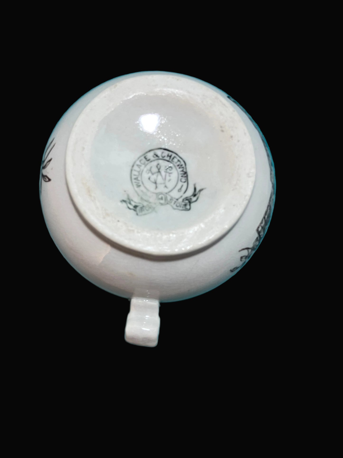 Antique Wallace & Chetwynd Ironstone Shaving Mug – Aesthetic Period, 1880s