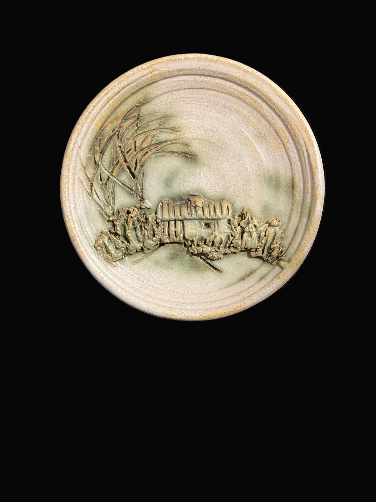 Vintage Irish Pottery Wall Plaque
