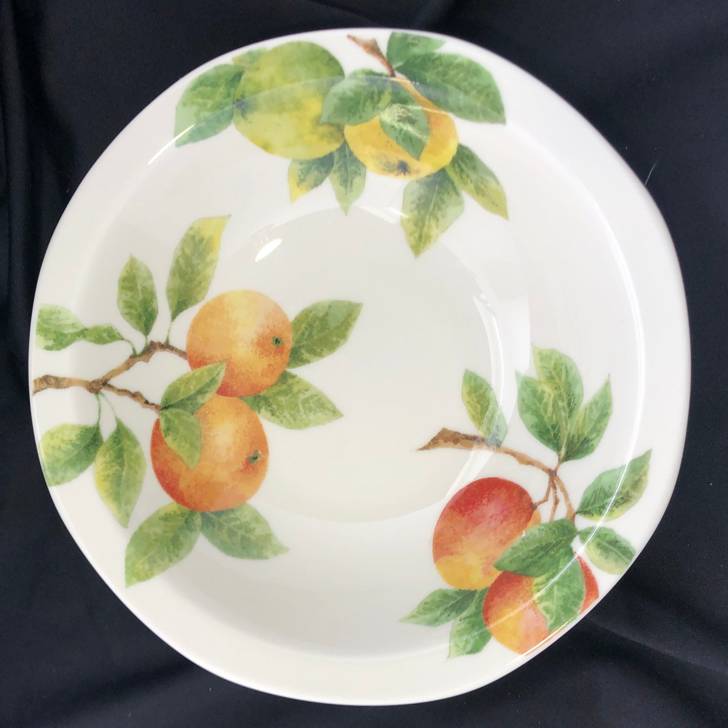 Vintage Royal Doulton Citrus Grove Bowl, Fruit Pattern Fine China, Made in England 1994
