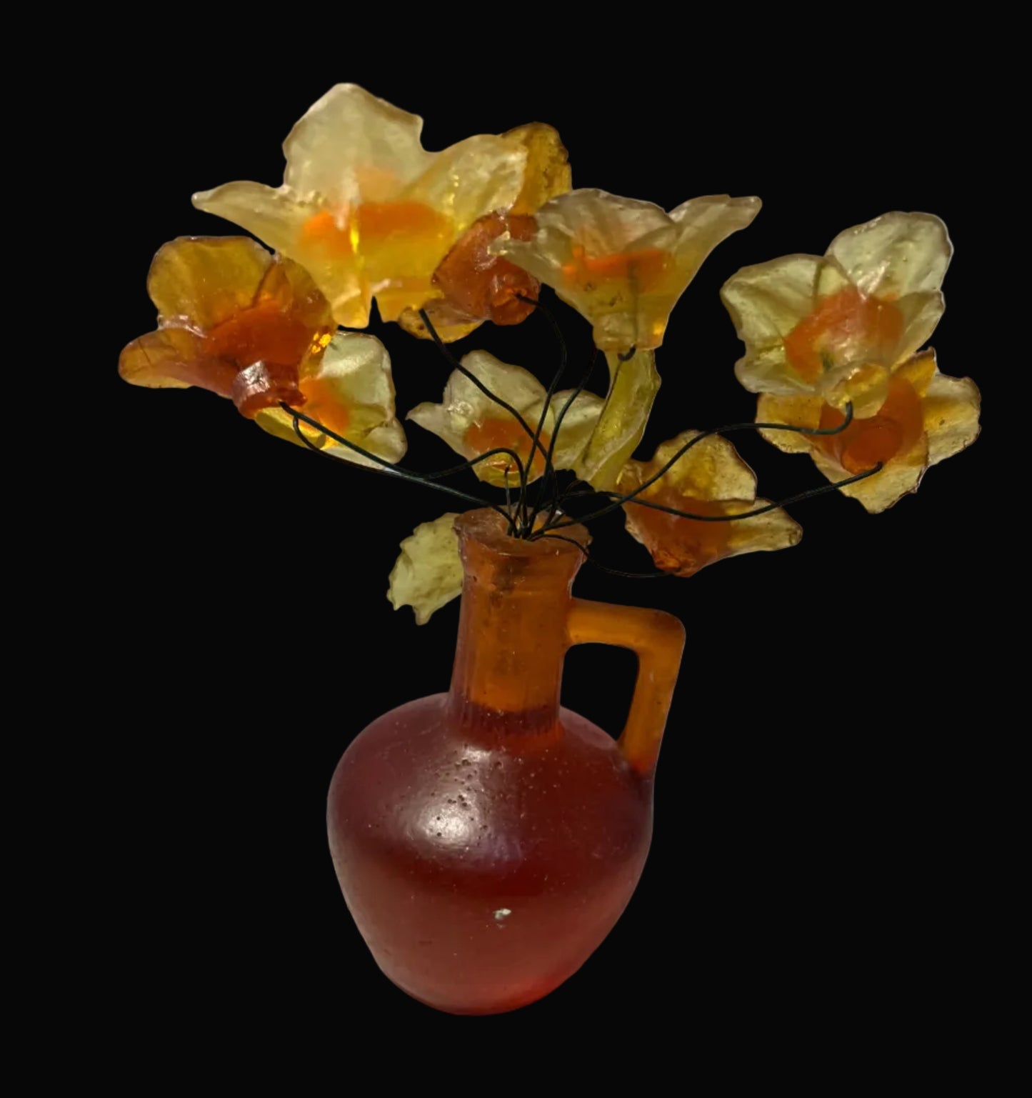 Retro Lucite Flower Bouquet Sculpture