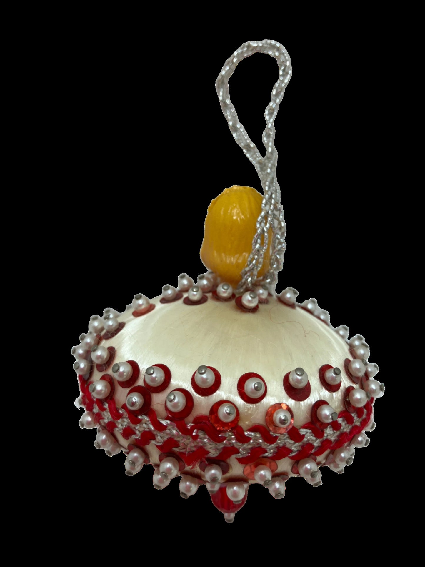 Vintage Christmas Ornament - Mid-Century Modern Girl Bulb