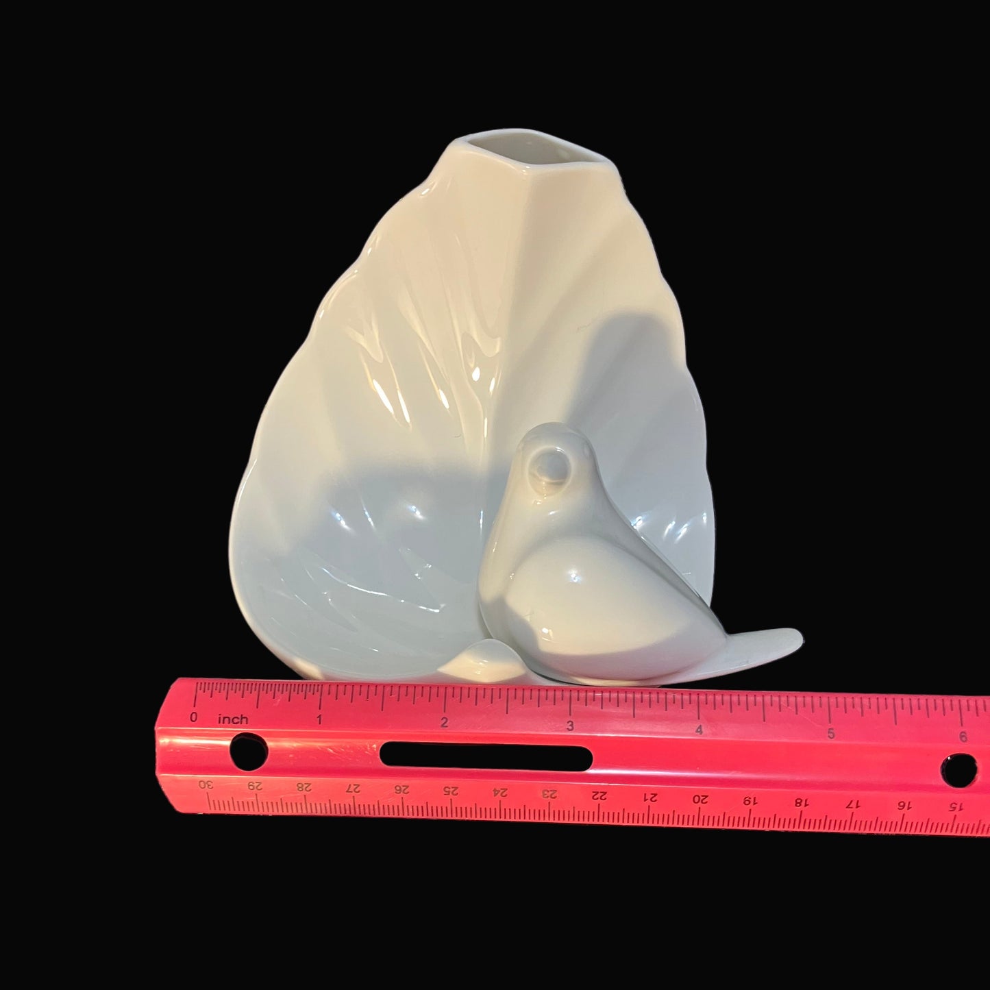 Mid Century Modern Hutschenreuther Tirschenreuth Bavaria Vase – Bird on Leaf