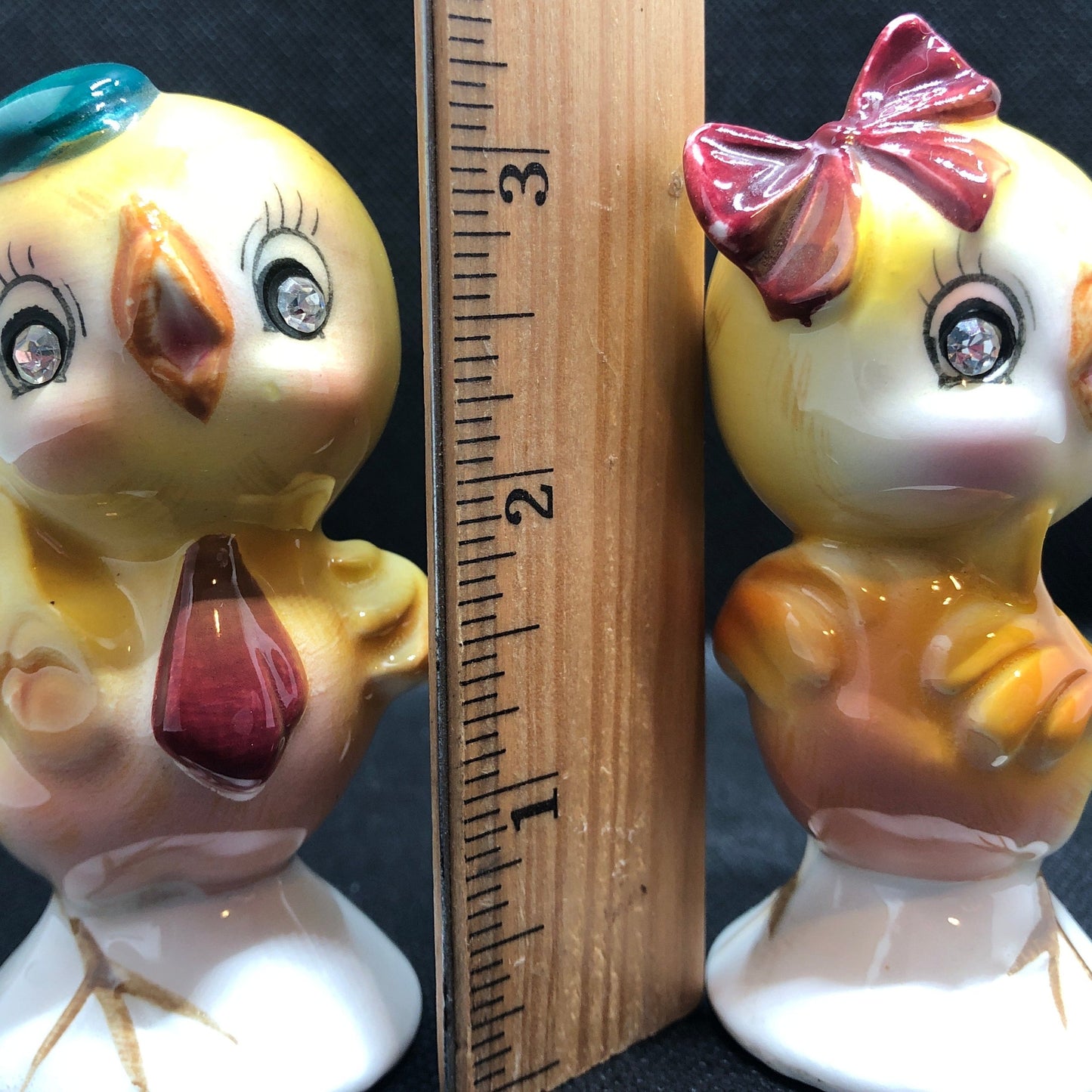 Vintage Salt & Pepper Shakers Mid-Century Modern Chicks