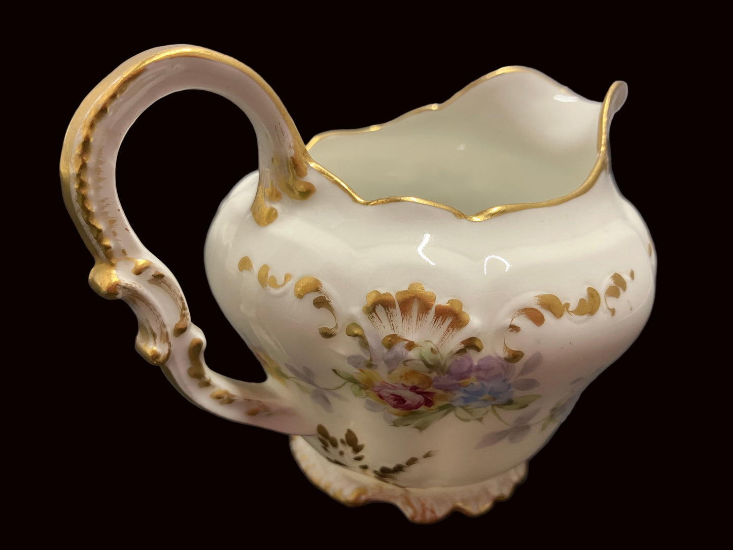 Antique Limoges Sugar and Creamer Set, Charles Ahrenfeldt France