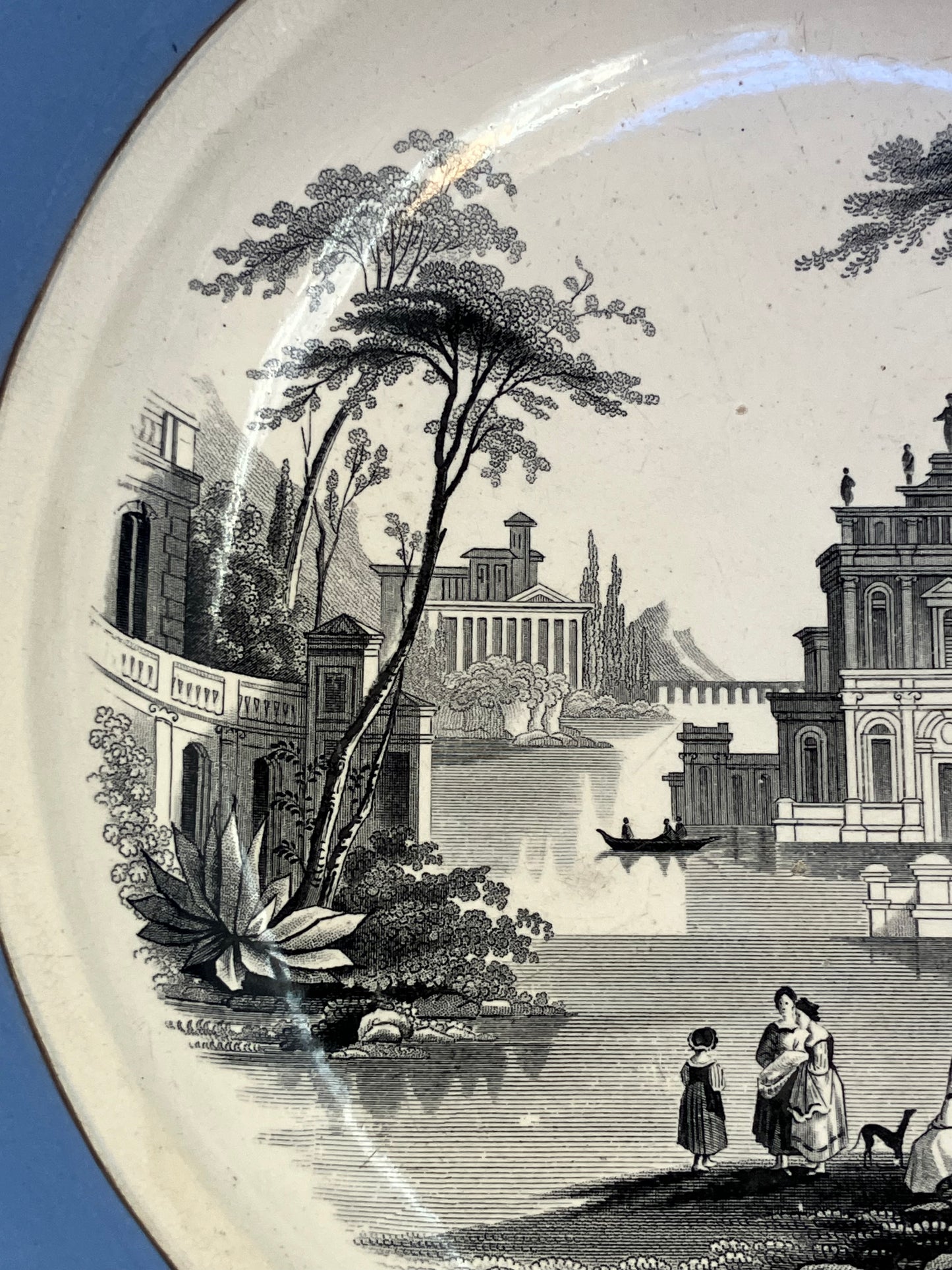 Antique English Ironstone Bowl – 1844 Registration Mark