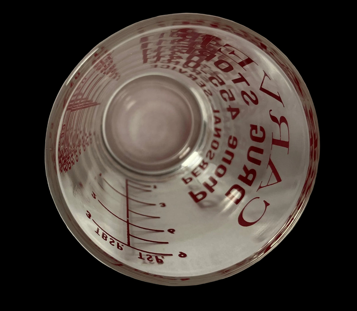 Vintage Carver Drug Store Dosage Glass – Drugstore Advertising Shot Glass