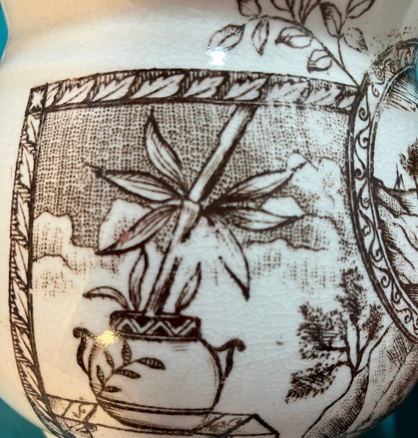 Antique Wallace & Chetwynd Ironstone Shaving Mug – Aesthetic Period, 1880s