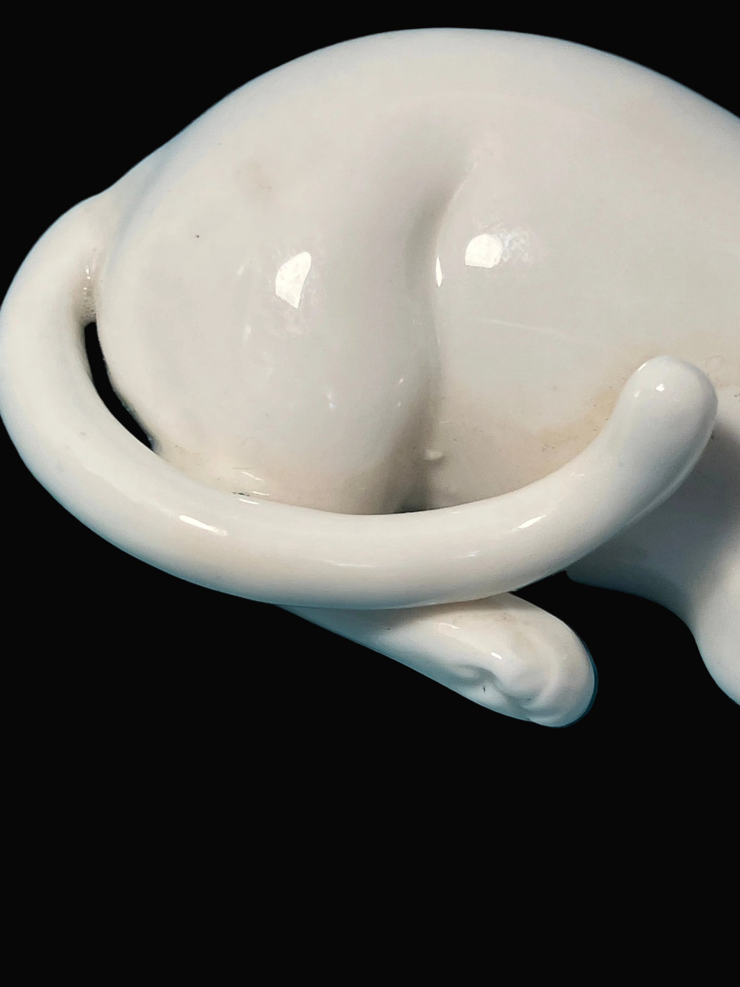 Vintage Porcelain Siamese Cat Figurine - Mid Century Japan