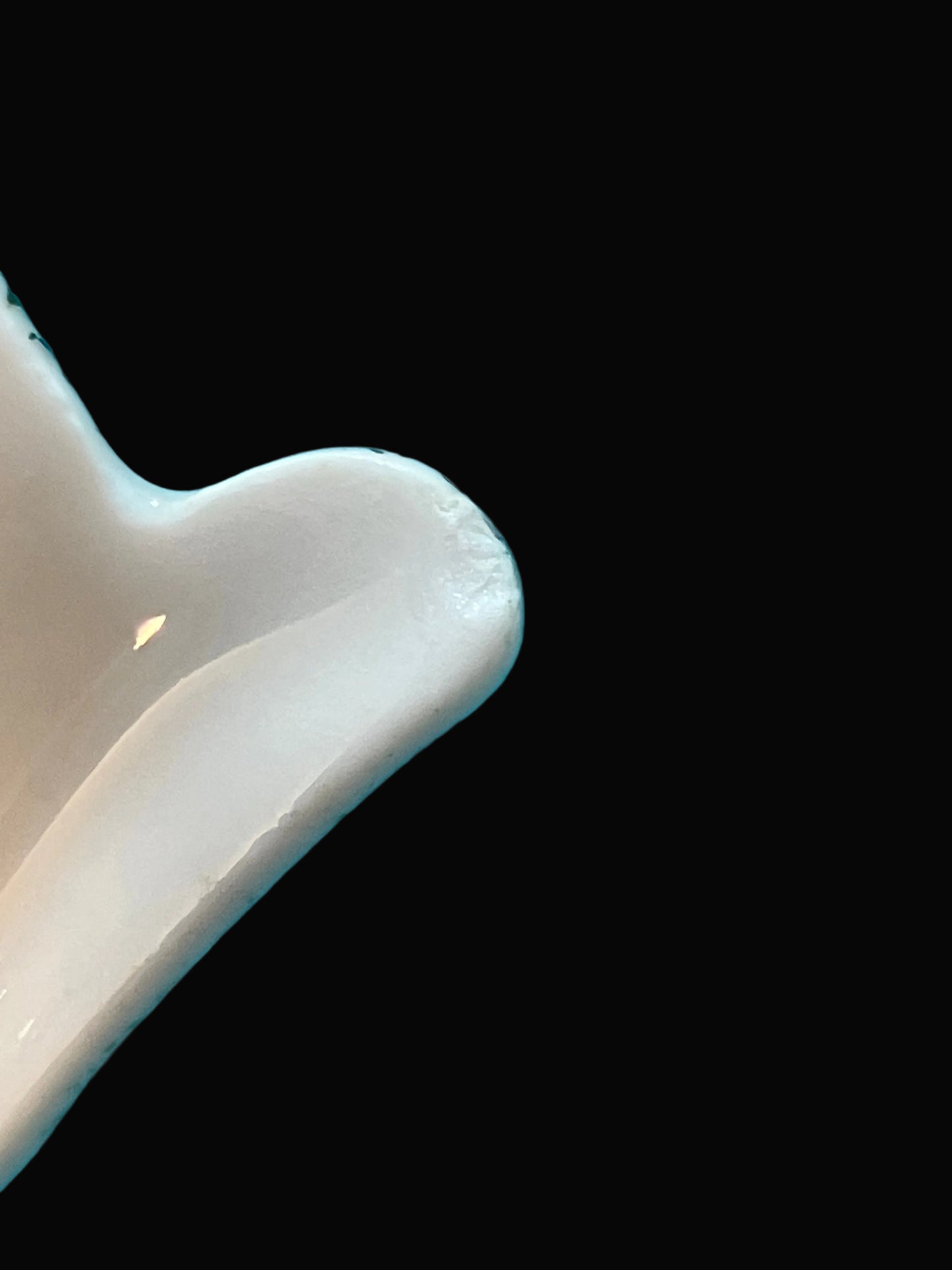 Antique Carlsbad Fan-Shaped Porcelain Dish