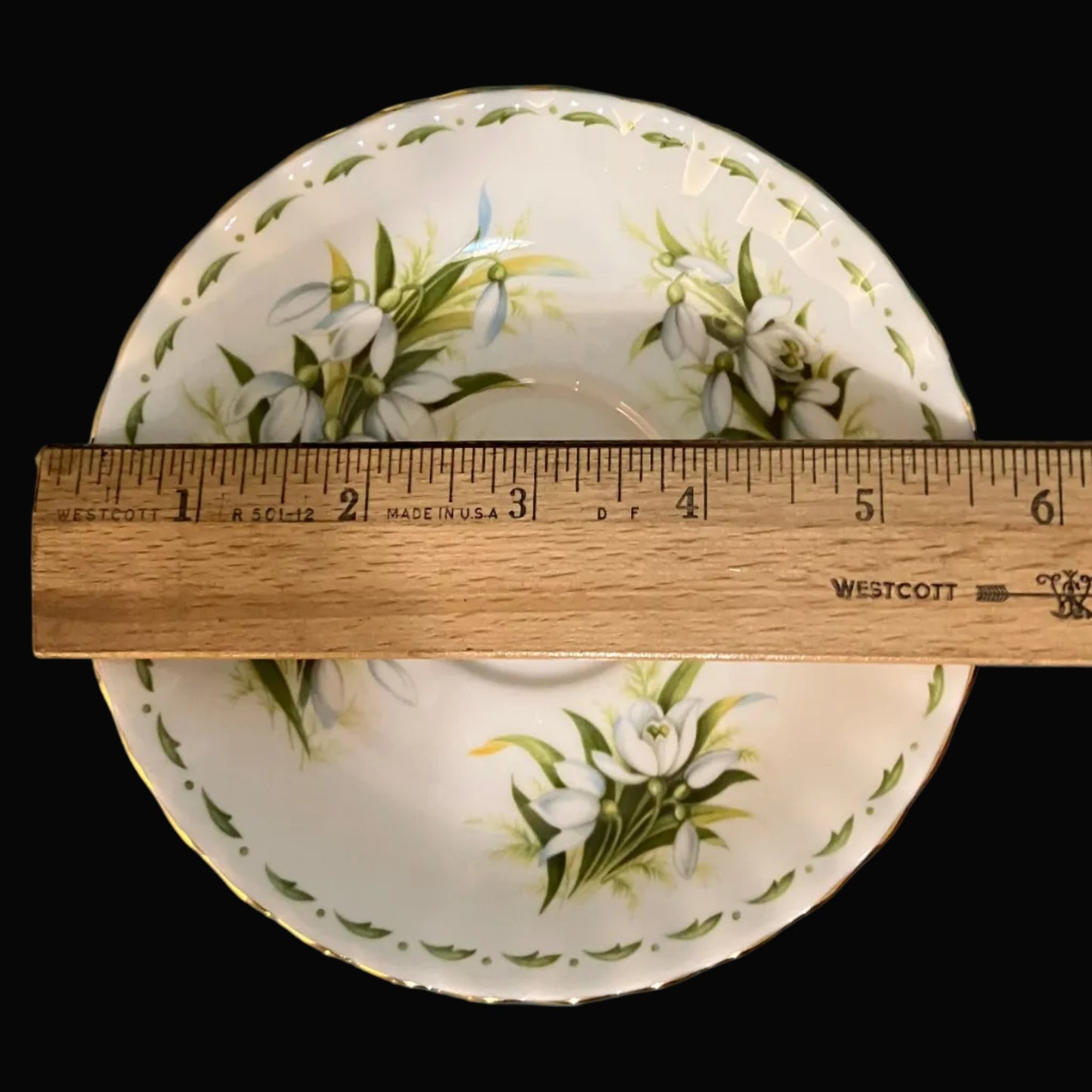 Vintage Royal Albert Snowdrop Cup & Saucer – January Flower of the Month