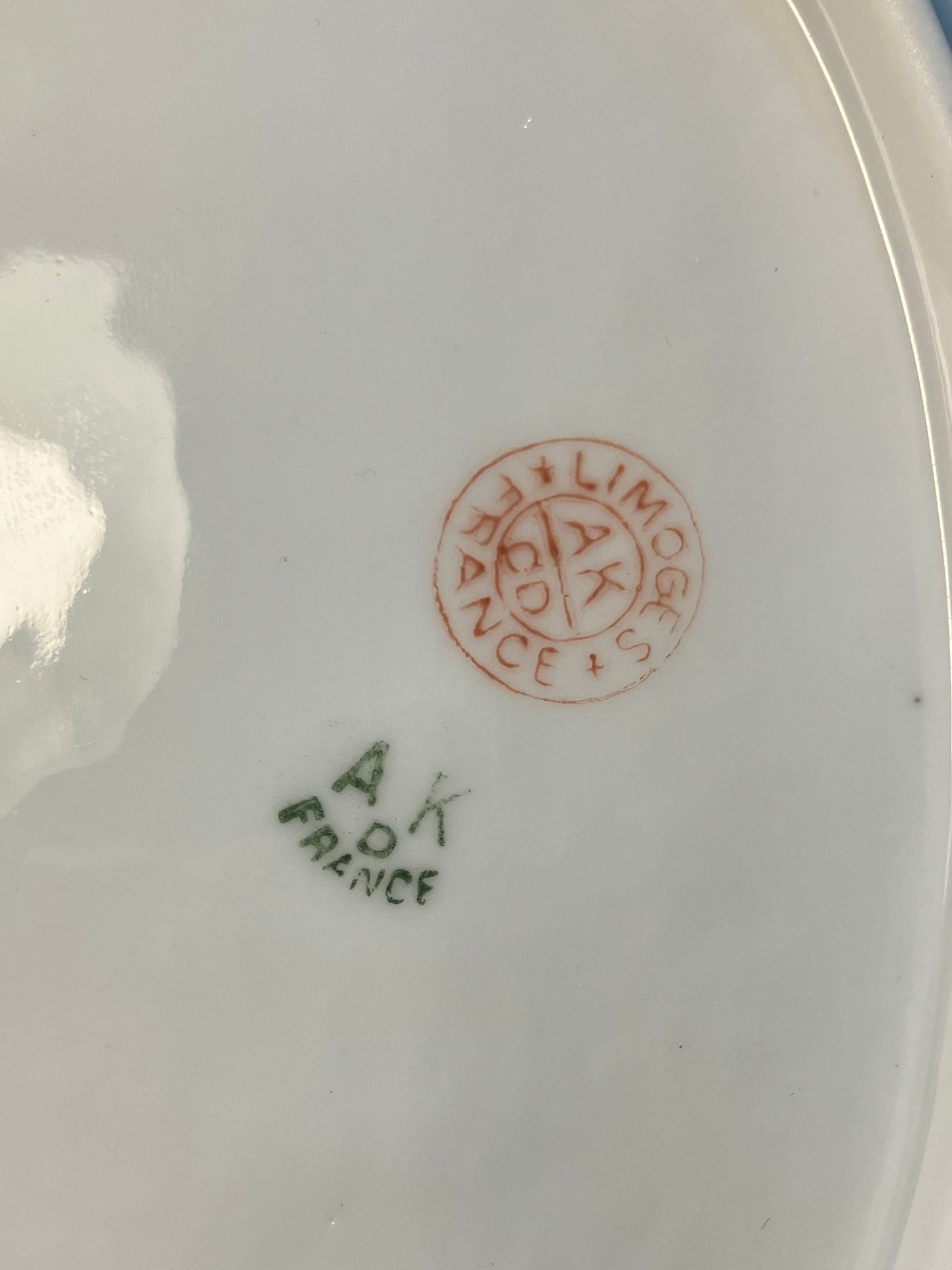 Antique Limoges France Klingenberg & Dwenger Oval Dish