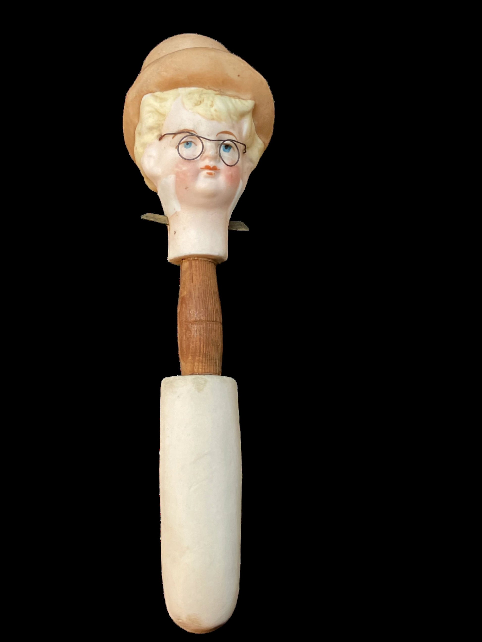 Antique Bobble Head Doll Head 