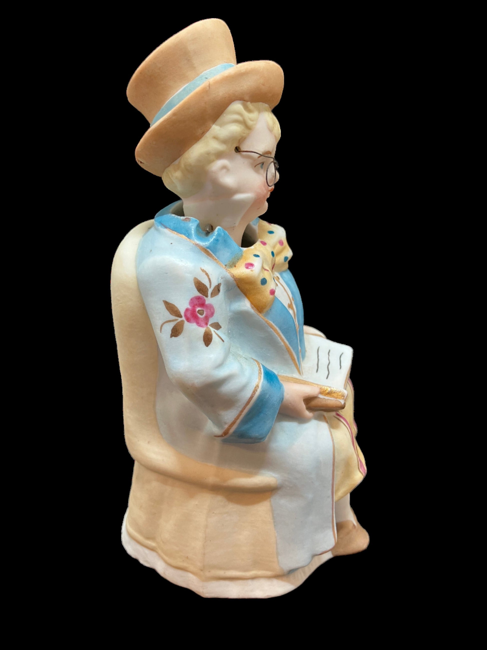 Antique Bobble Head Doll Sideview 2