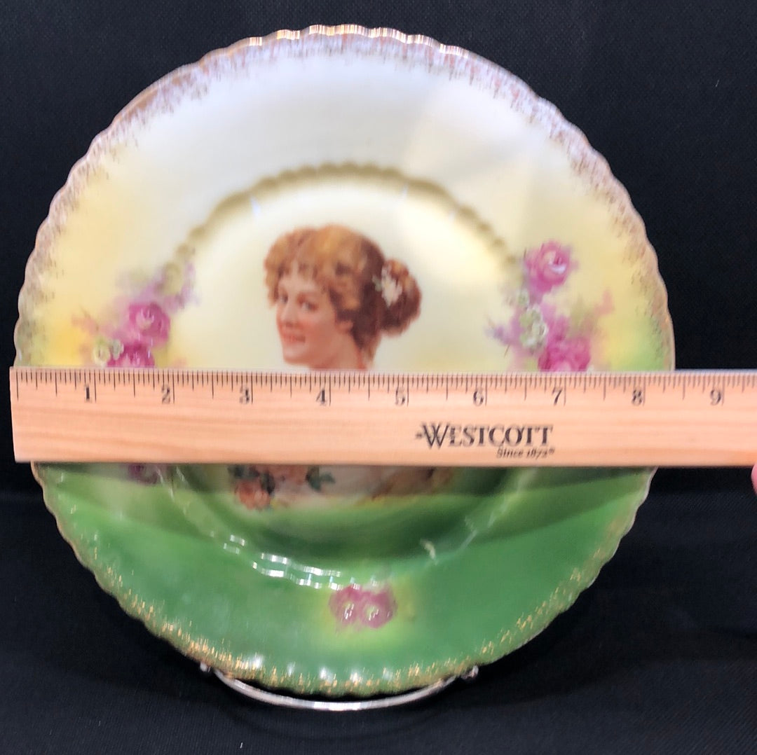 Antique China Plate Art Nouveau by Victoria diameter