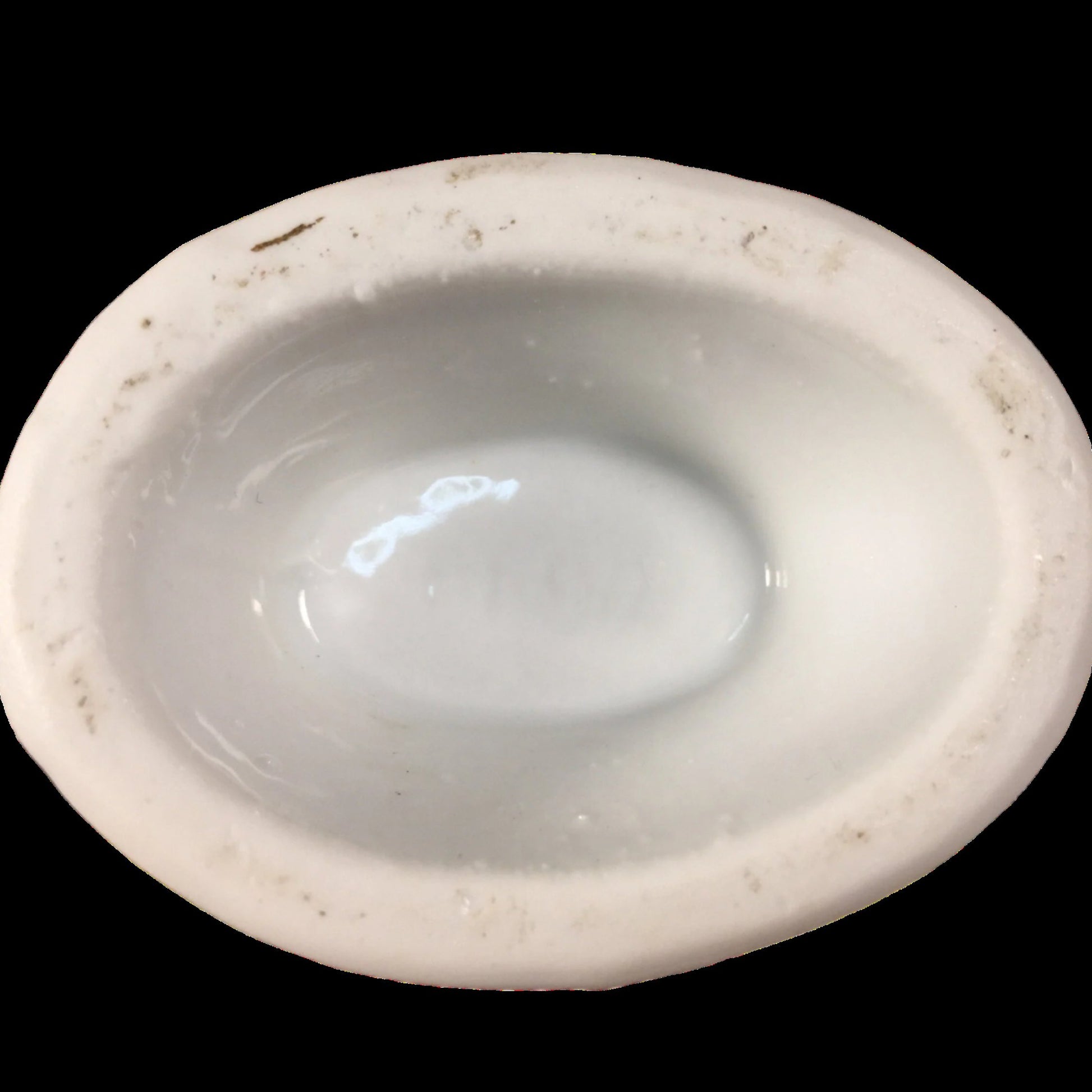 Antique Ironstone Small Gravy Boat Base