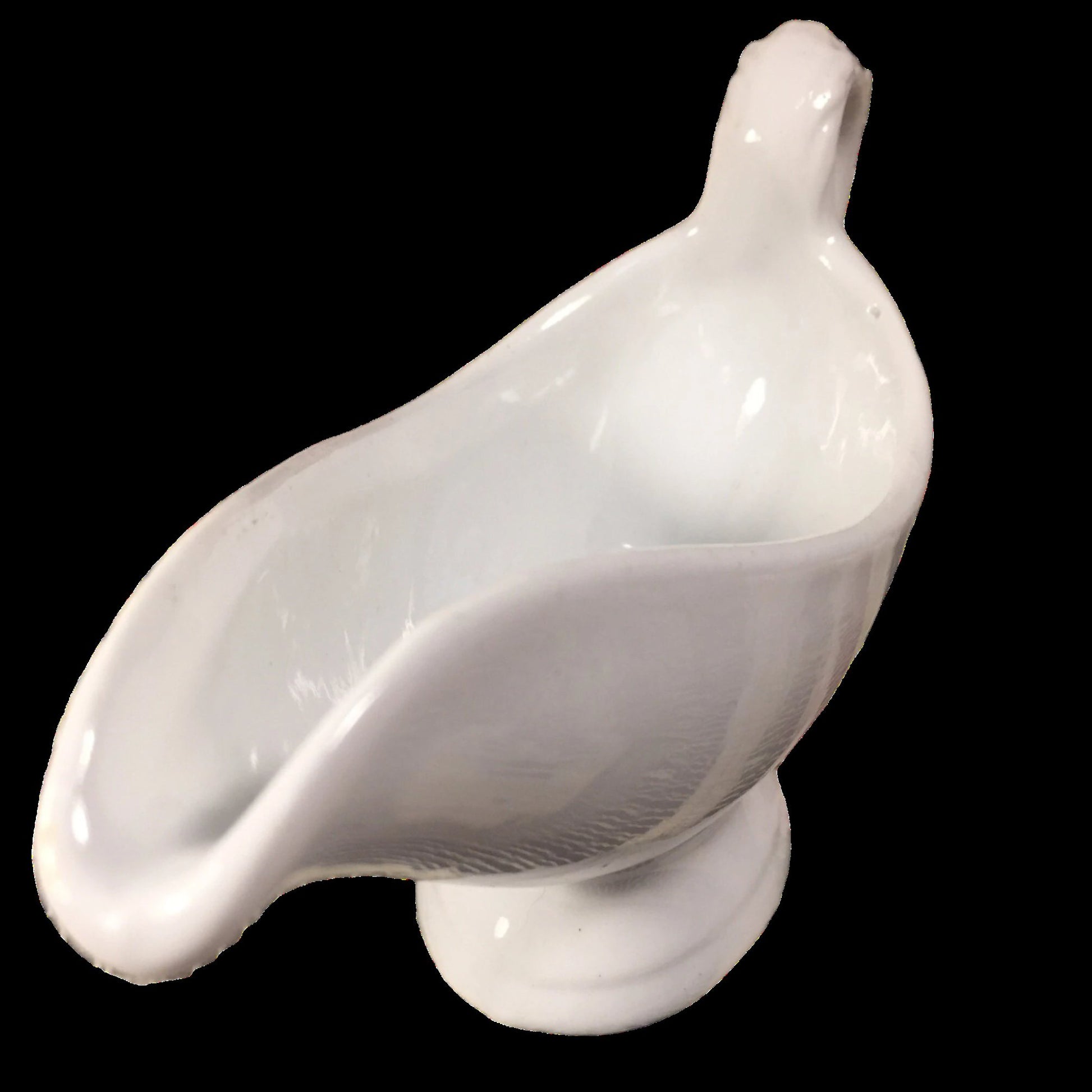 Antique Ironstone Small Gravy Boat Front