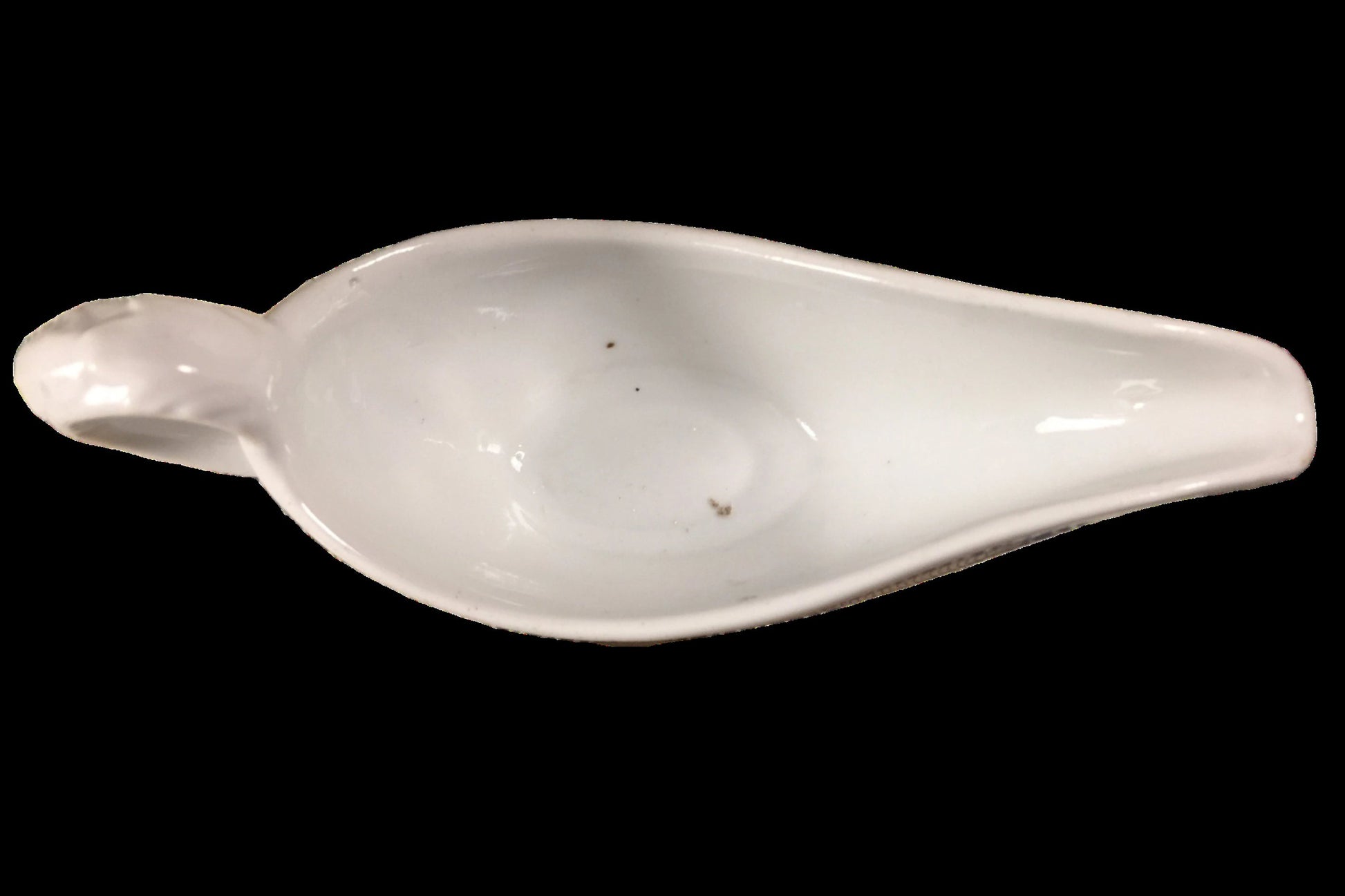 Antique Ironstone Small Gravy Boat Top
